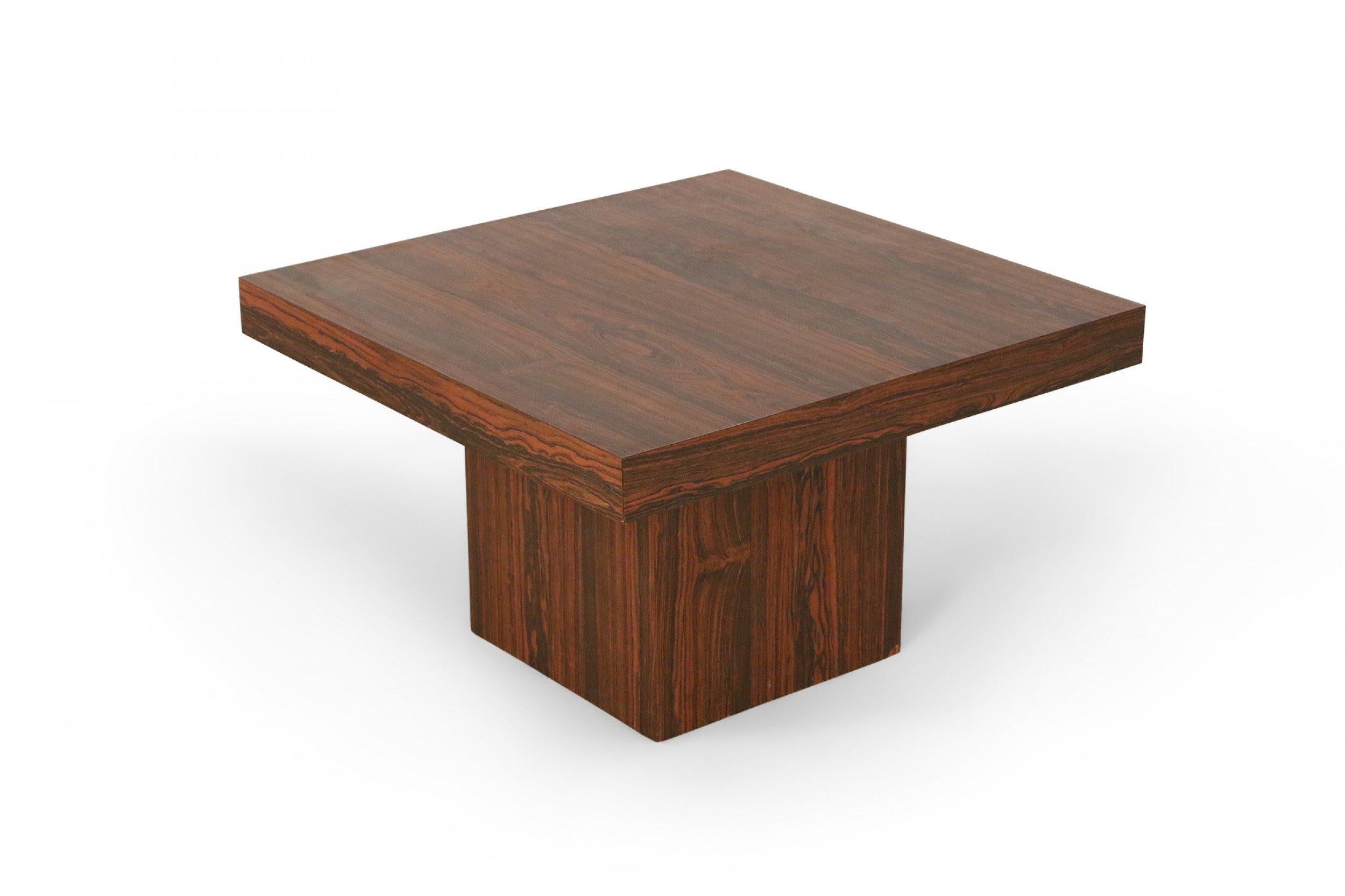 Mid-Century Danish Walnut Pedestal Base End Table For Sale 8