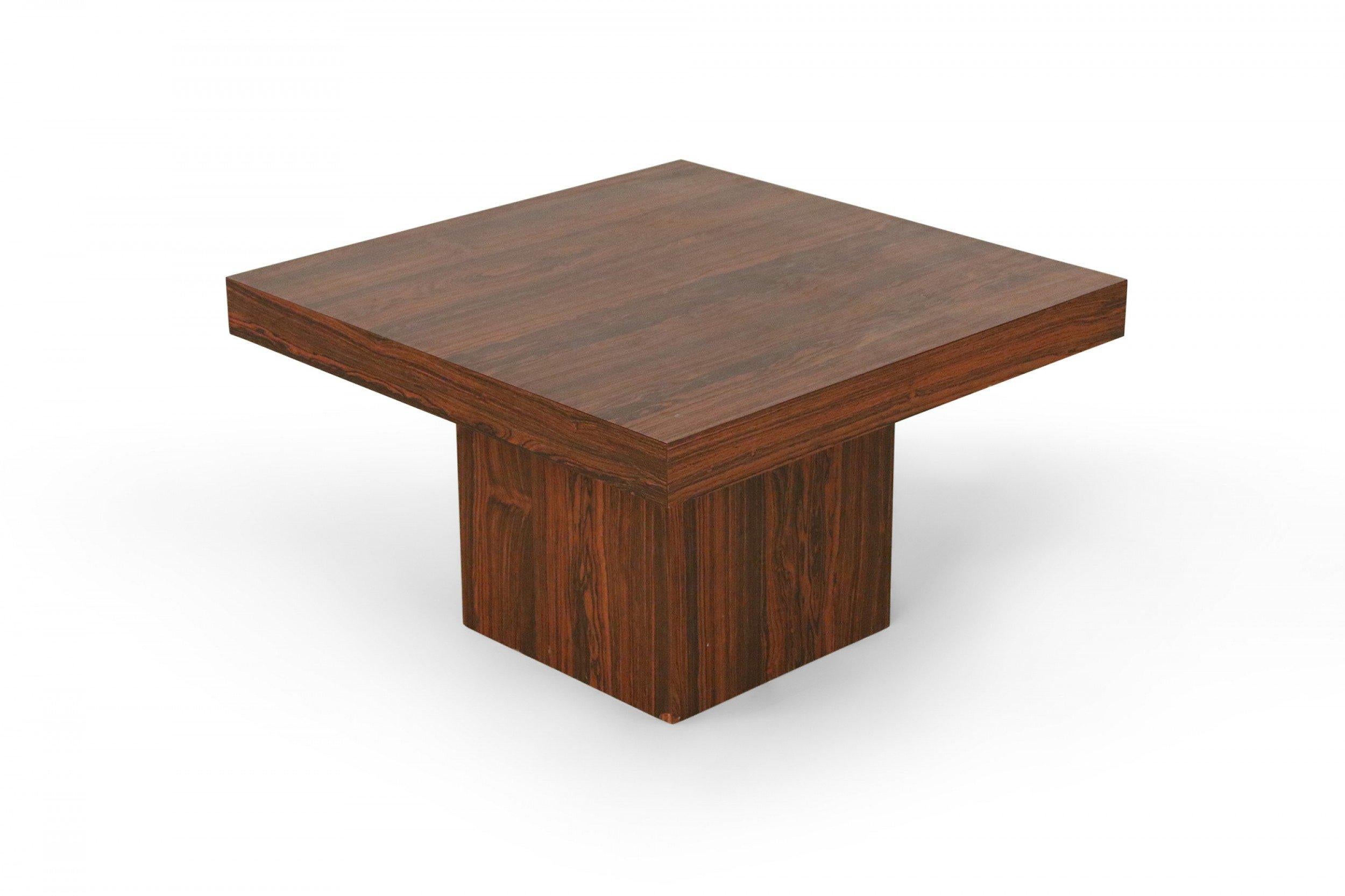Mid-Century Danish Walnut Pedestal Base End Table For Sale 11