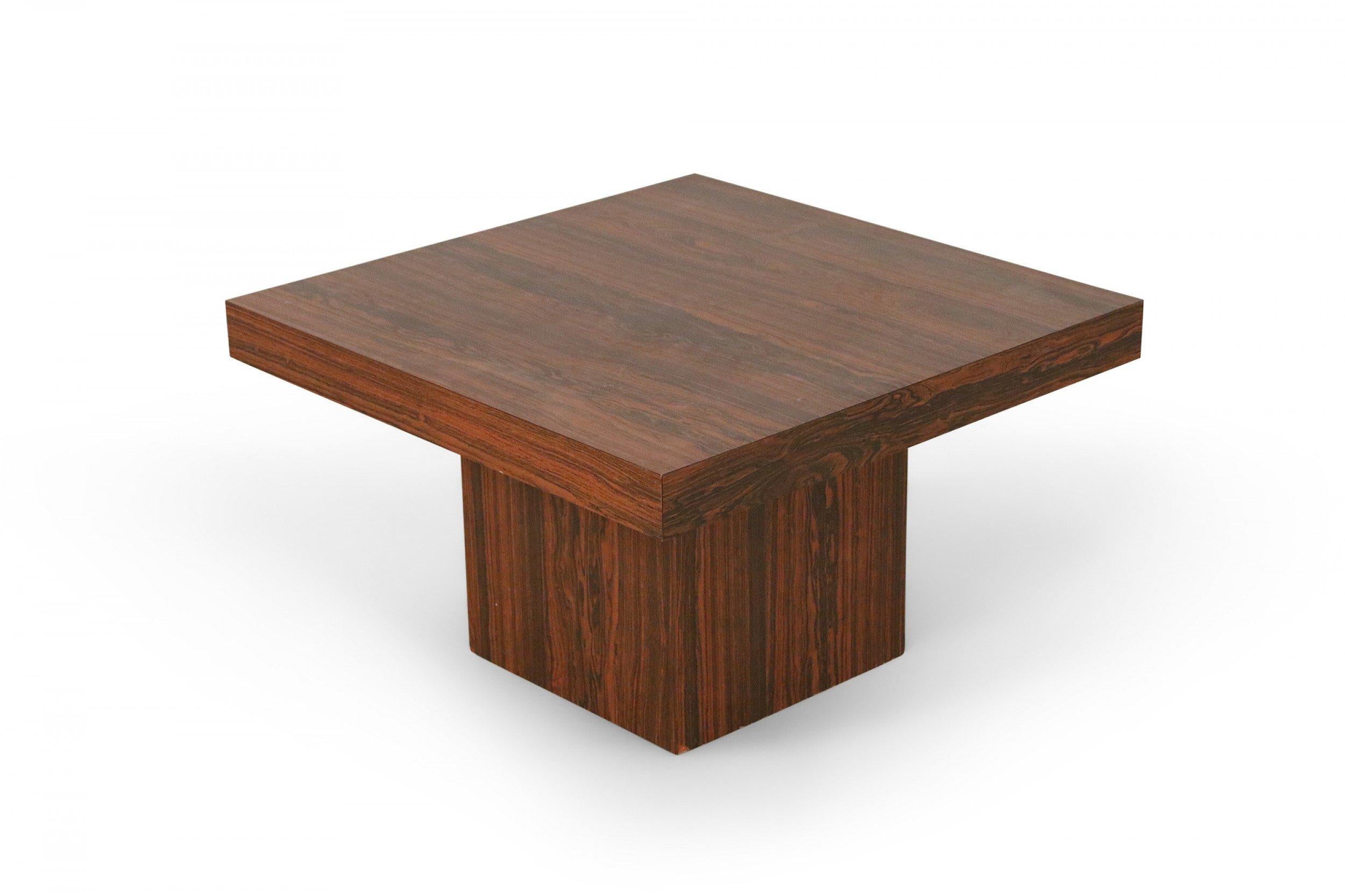 Mid-Century Modern Mid-Century Danish Walnut Pedestal Base End Table For Sale