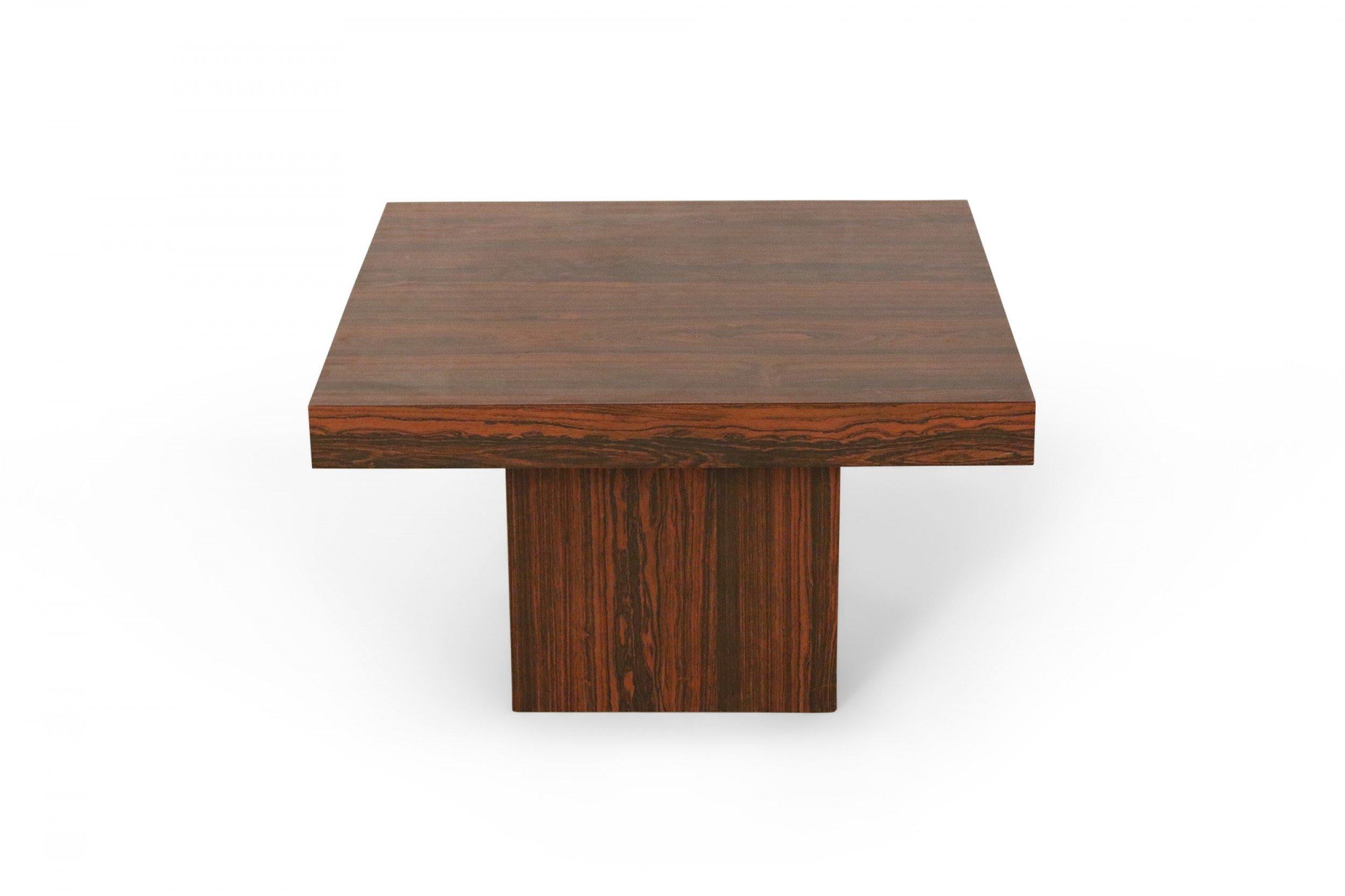 Mid-Century Danish Walnut Pedestal Base End Table For Sale 1