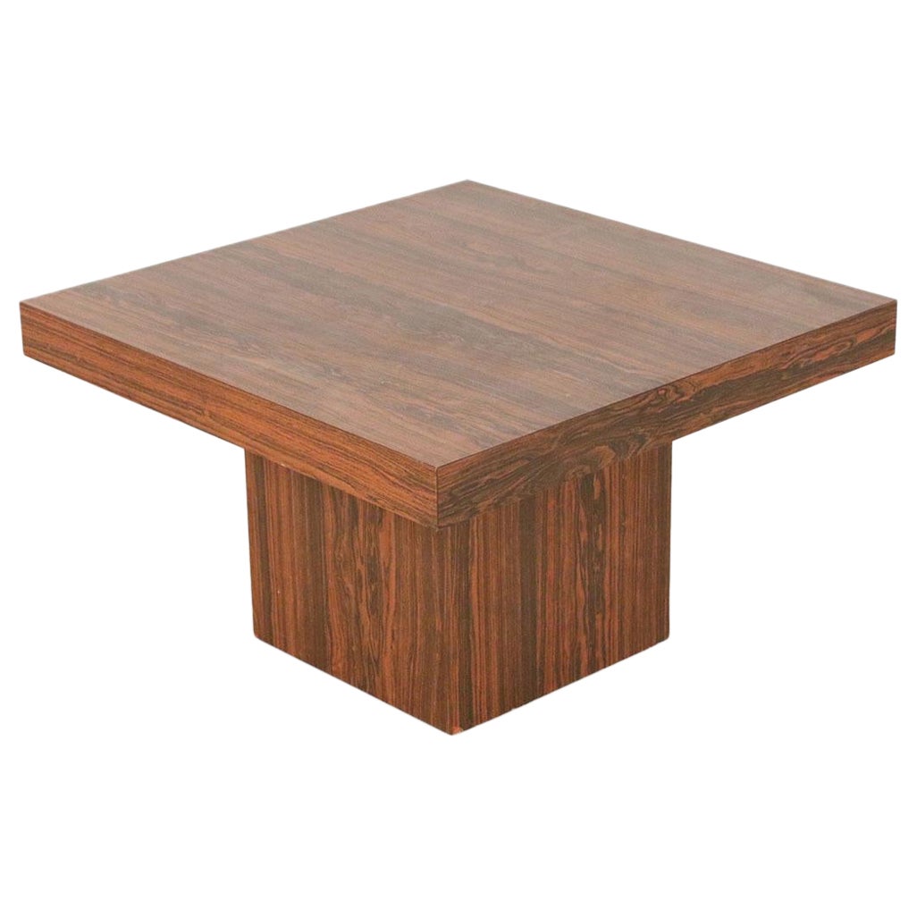 Mid-Century Danish Walnut Pedestal Base End Table