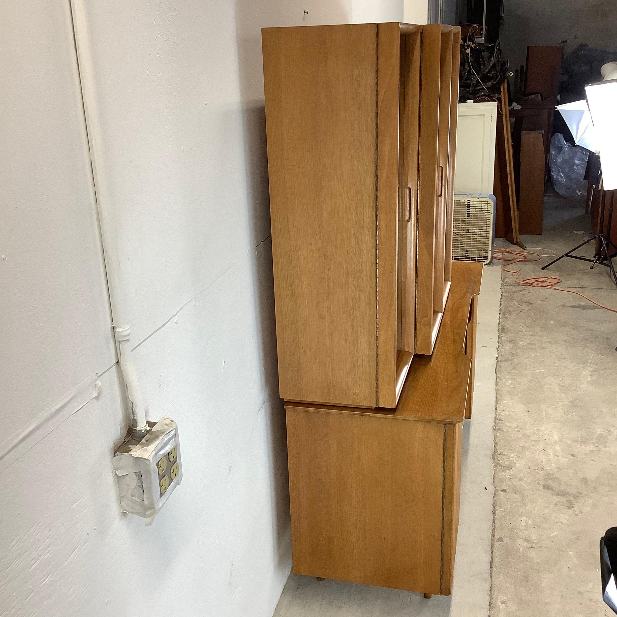 Mid-Century Danish Walnut Sideboard With Display Hutch 2