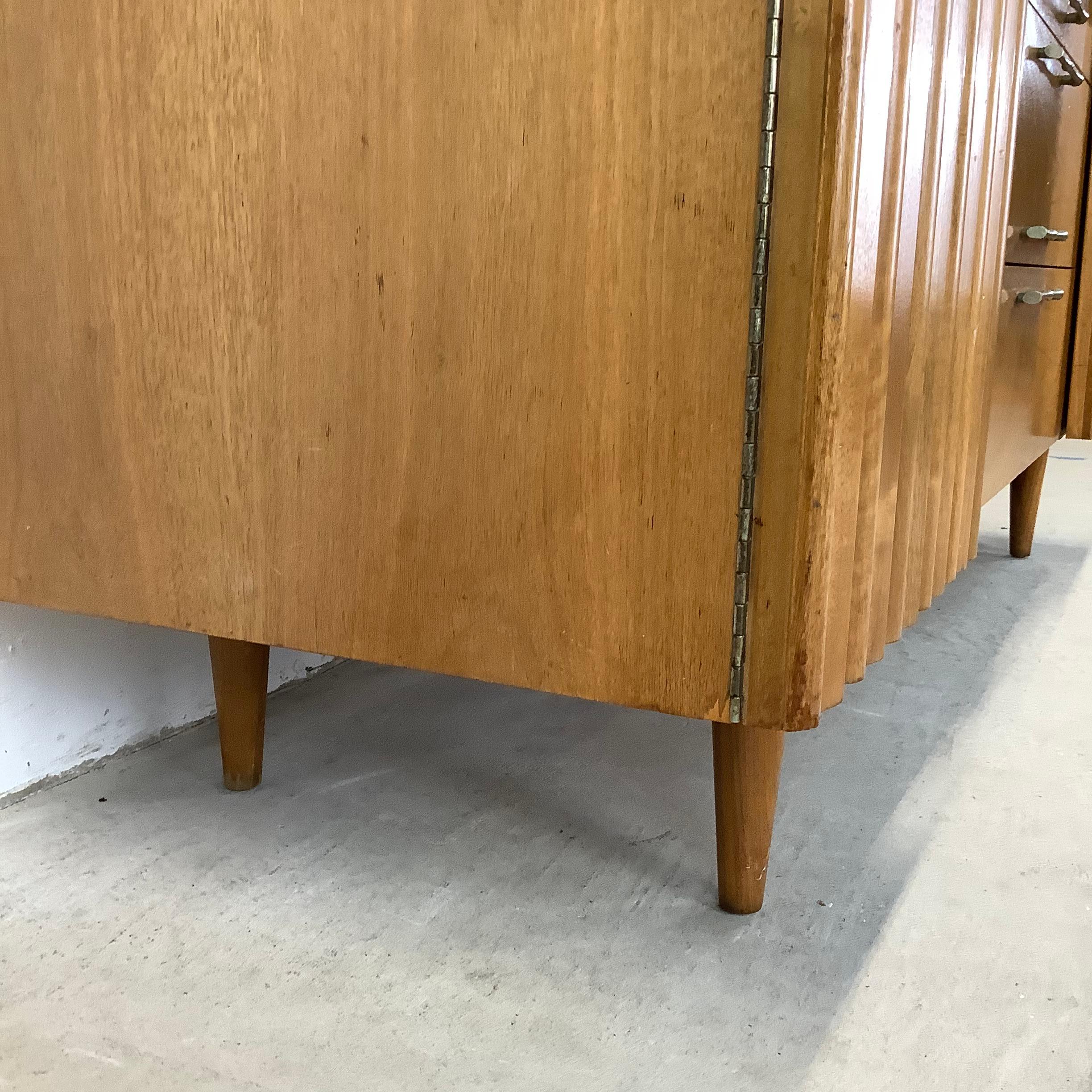 Mid-Century Danish Walnut Sideboard With Display Hutch 3