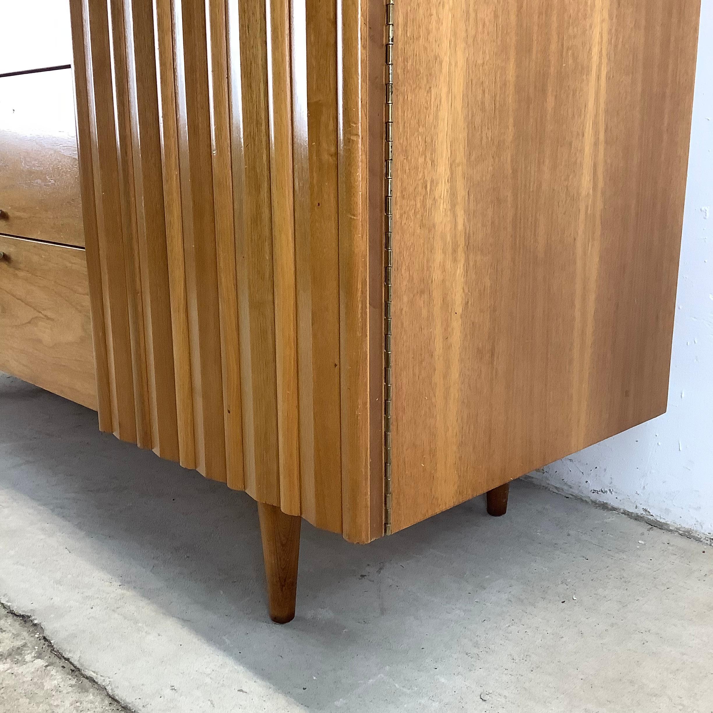 Mid-Century Danish Walnut Sideboard With Display Hutch 6