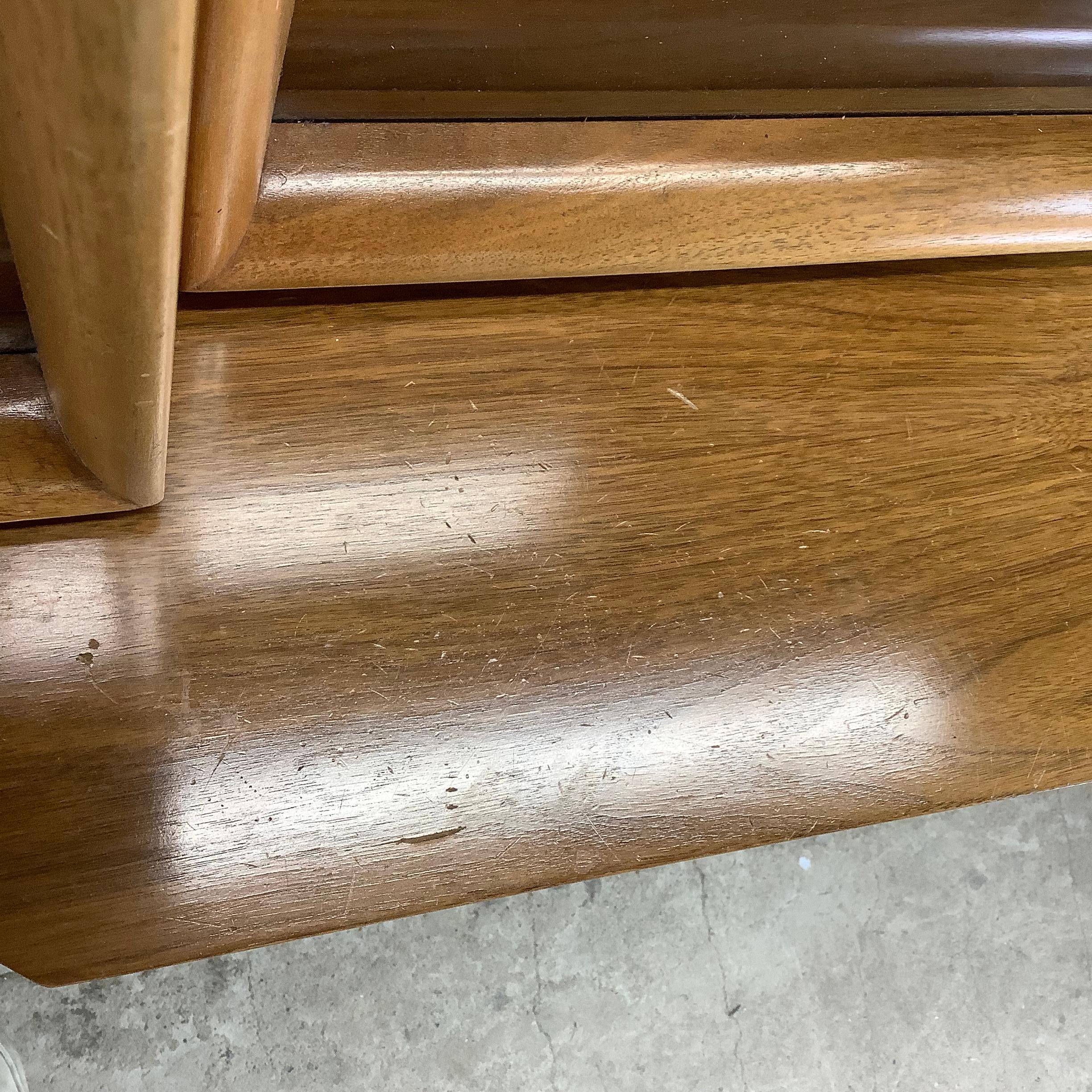 Mid-Century Danish Walnut Sideboard With Display Hutch 9
