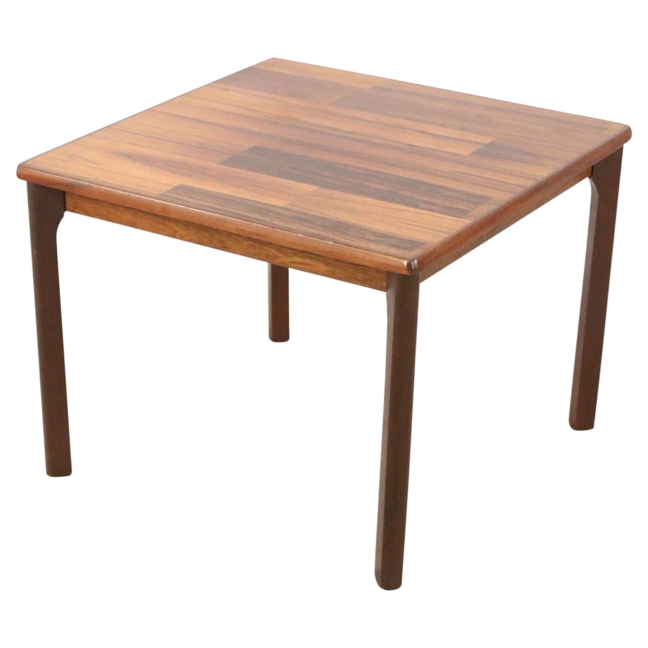 Mid-Century Danish Walnut Square End Table For Sale