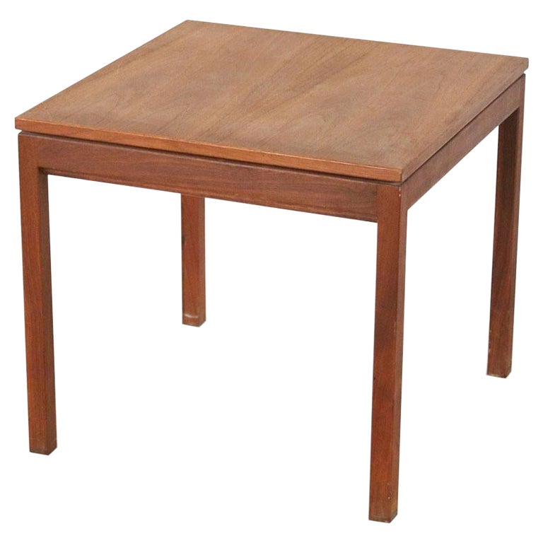 Mid-Century Danish Walnut Square End Table