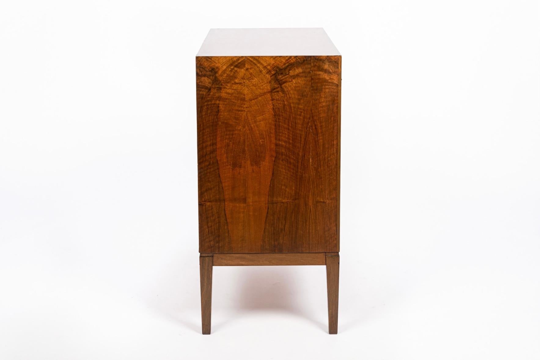 Mid Century Danish Walnut Wood Dresser with Vanity, 1960s 6