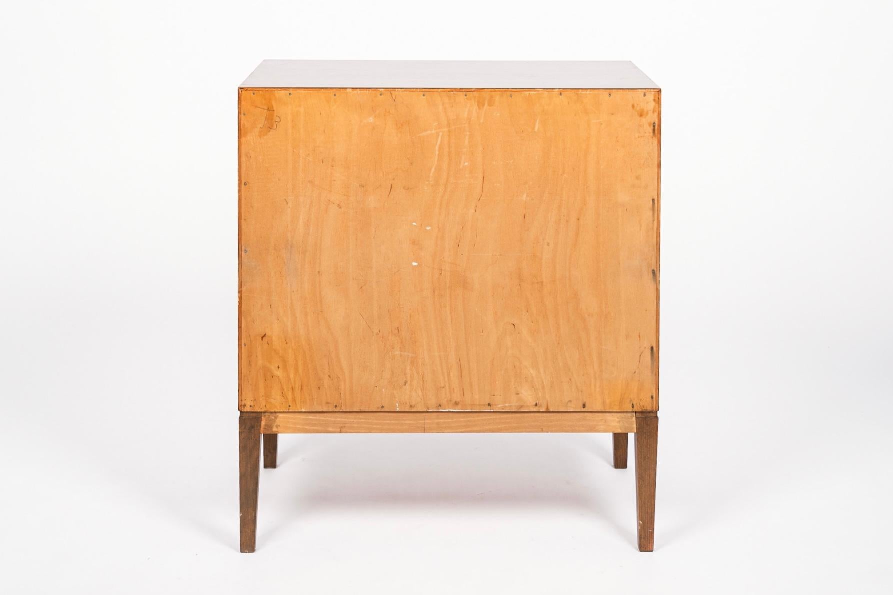 Mid Century Danish Walnut Wood Dresser with Vanity, 1960s 7