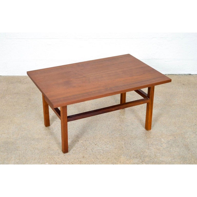 Midcentury Danish Walnut Wood End Table, 1960s For Sale at 1stDibs