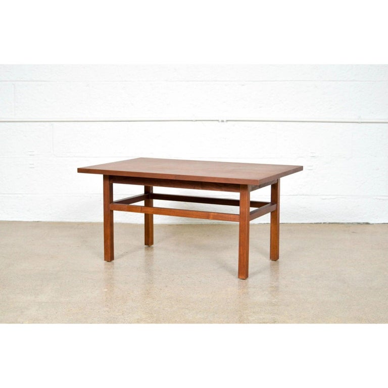 Midcentury Danish Walnut Wood End Table, 1960s For Sale at 1stDibs