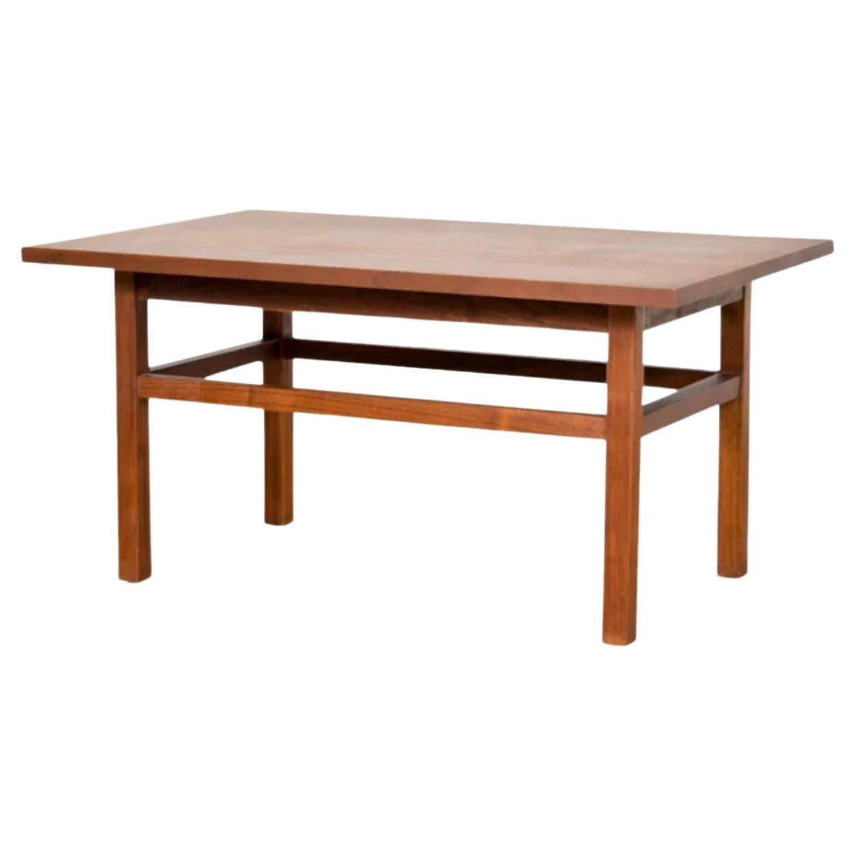 Midcentury Danish Walnut Wood End Table, 1960s