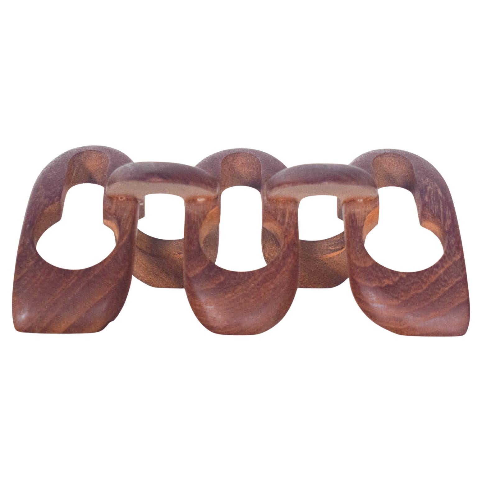 Mid-Century Danish Wooden Cigar Holder in Teak