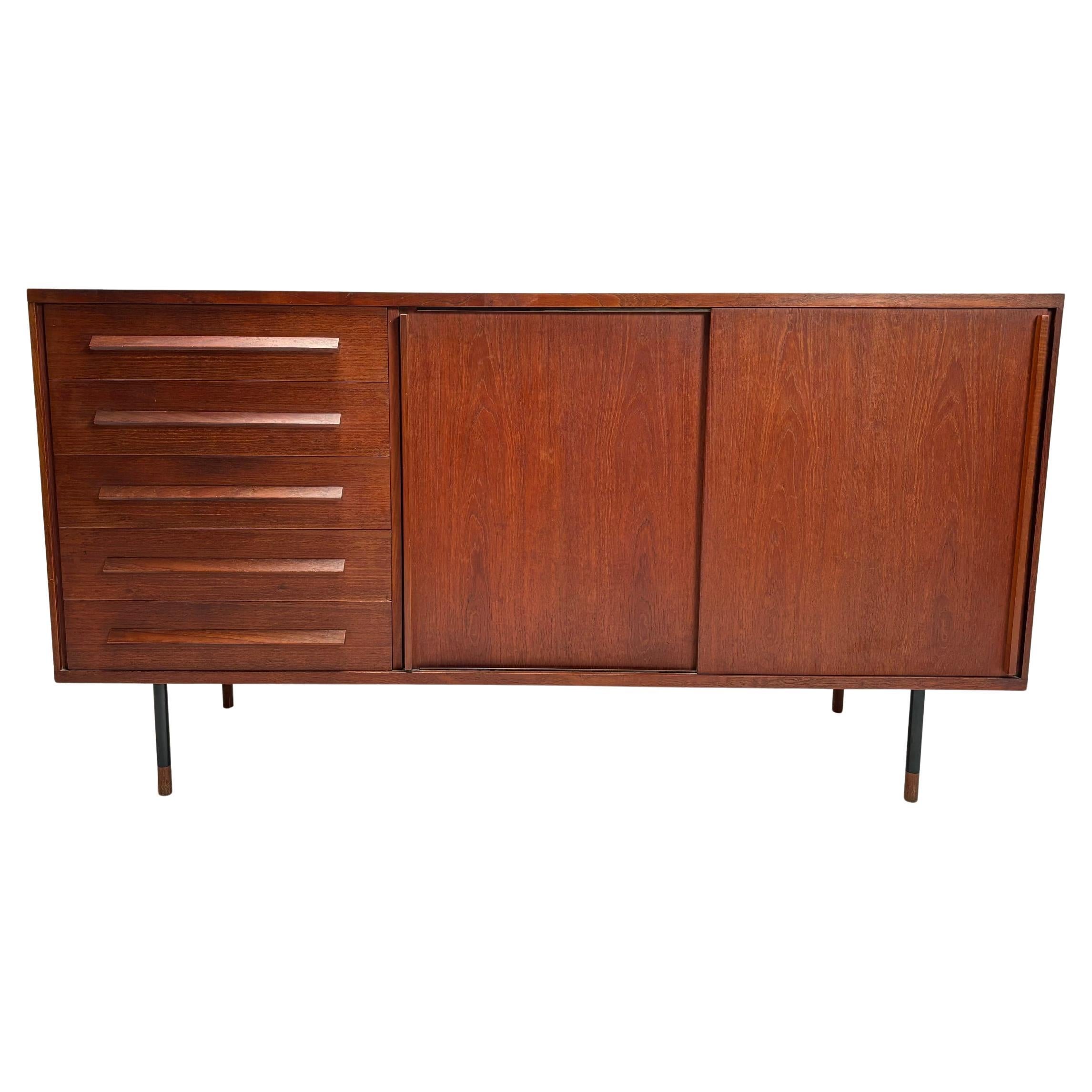 Mid-Century Danish Wooden Sideboard, Finn Juhl Style, 1960s