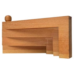 Mid-Century Danish Wooden Swivel Candleholder, 1960s
