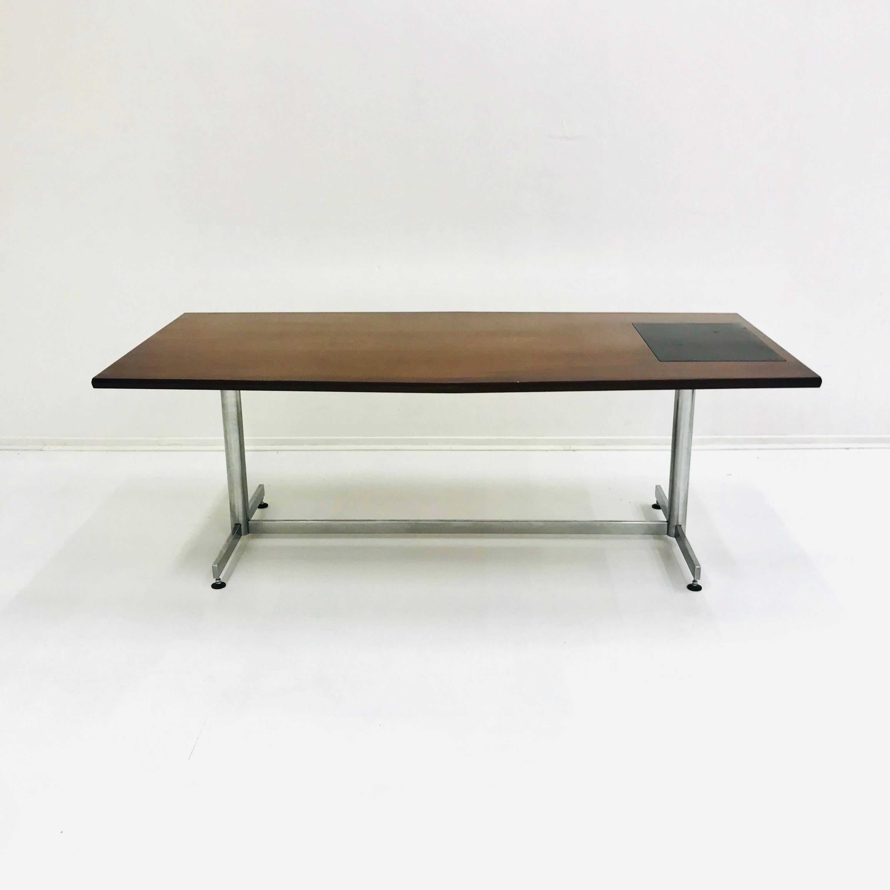 Rosewood Midcentury Danish Writing Desk or Conference Table, 1970s For Sale