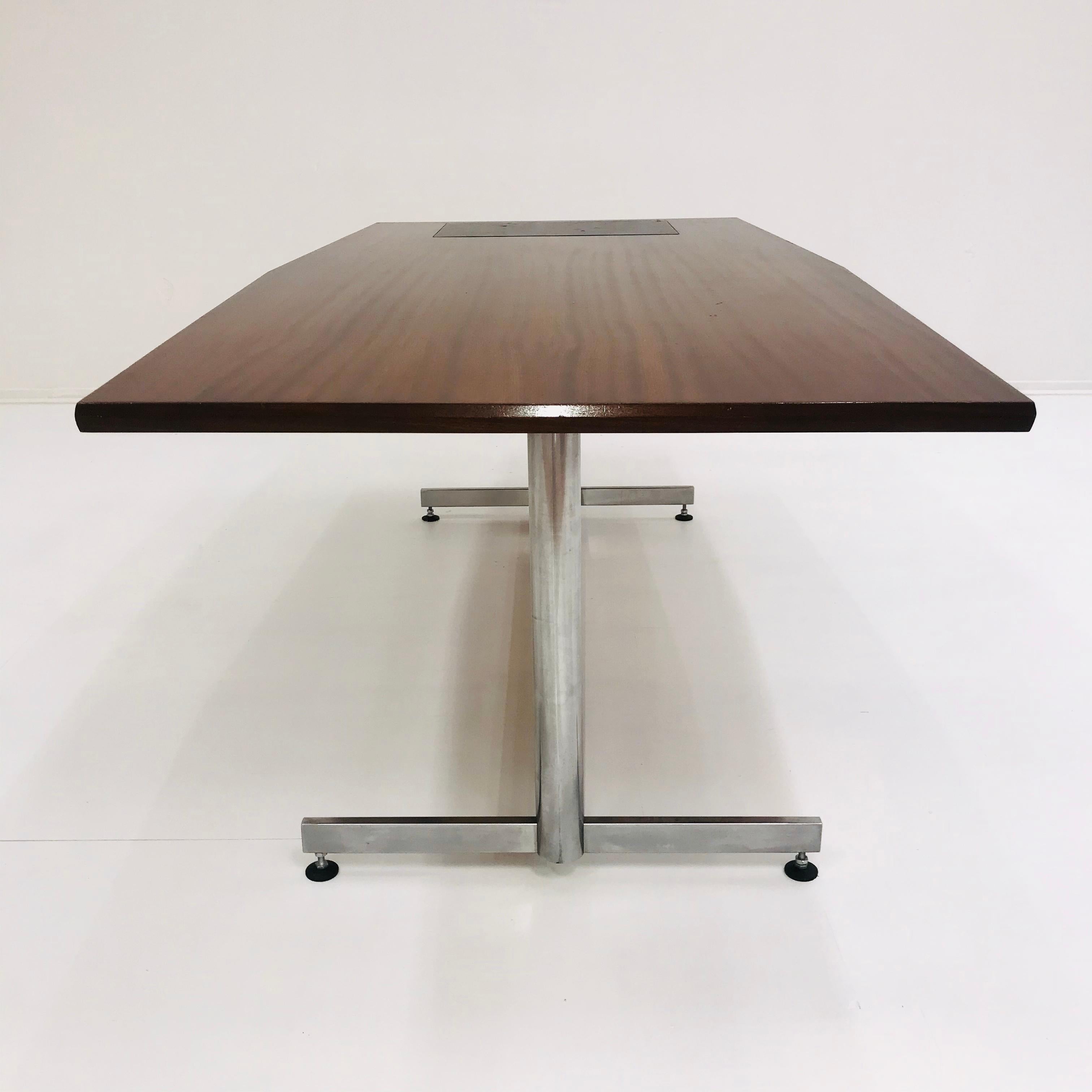 Midcentury Danish Writing Desk or Conference Table, 1970s For Sale 1