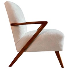 Vintage Midcentury Danish ‘Z’ Armchair in the Manner of Poul Jensen, circa 1950s