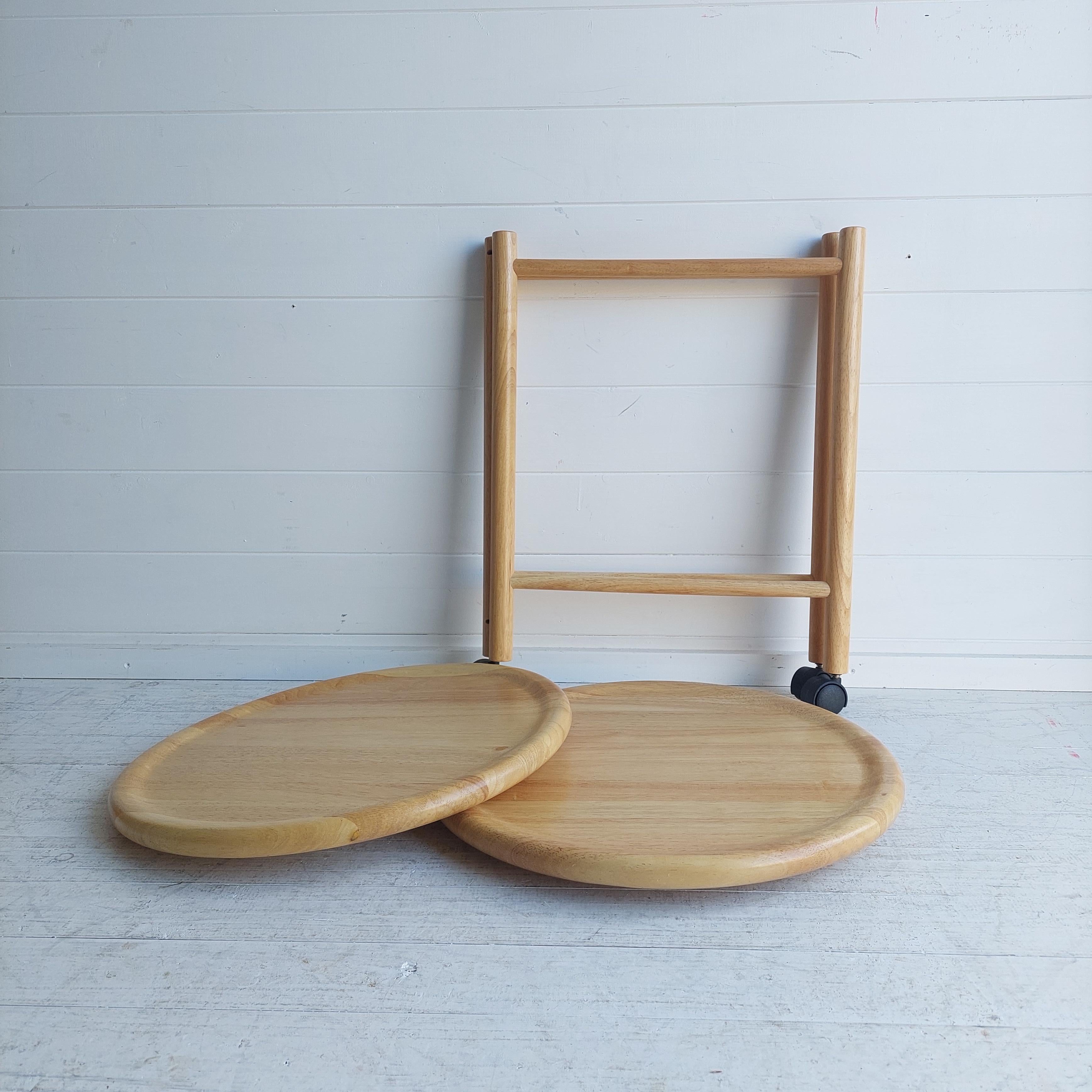 Mid-Century Dansk Jens Quistgaard Danish 2-Tier Trolley Lazy Susan 70s For Sale 5