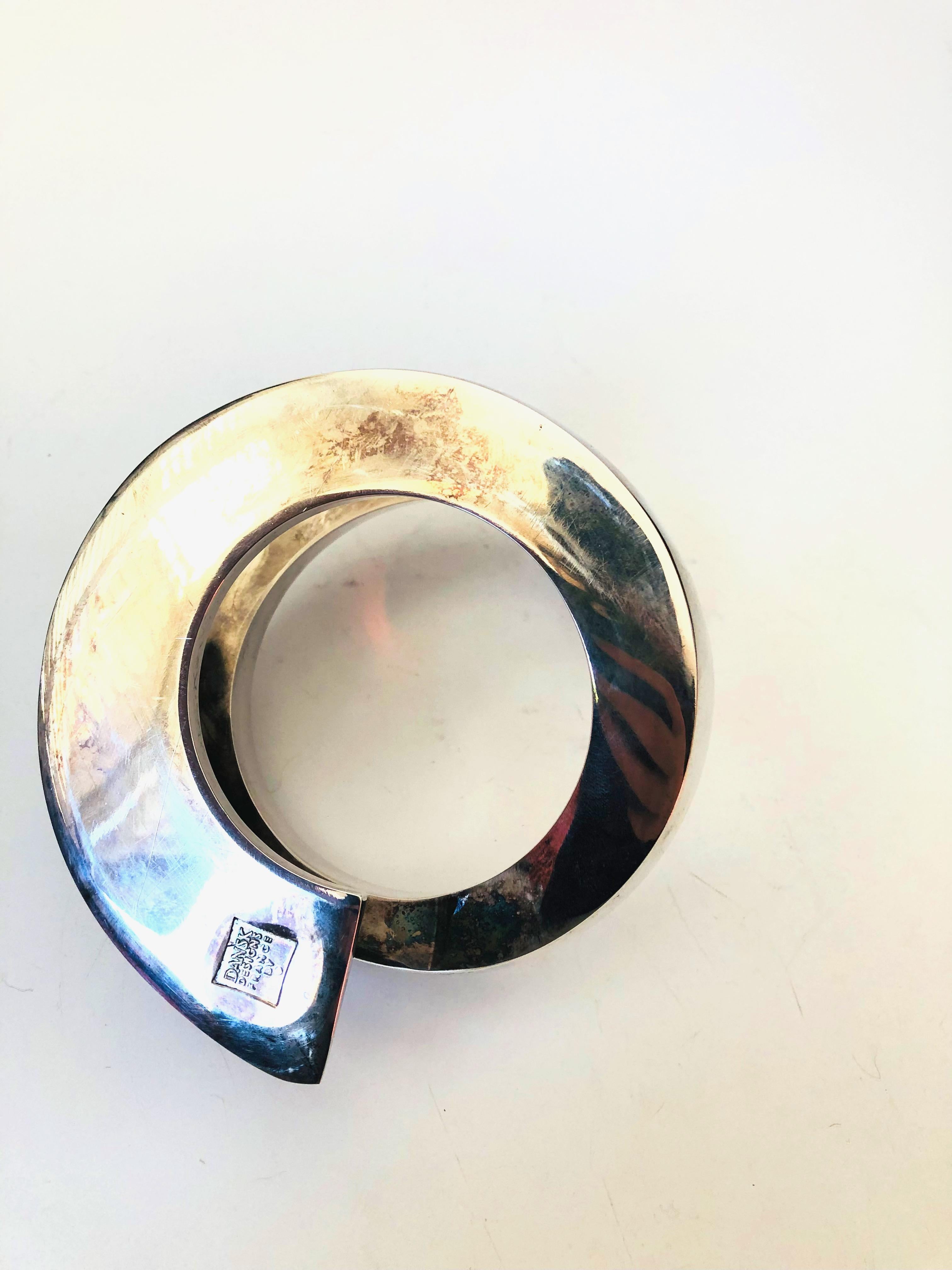 MidCentury Dansk Silver Plate Spiral Candle Holder by Bertil Vallien