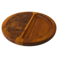 Mid Century Dansk Teak Cutting Board Serving Tray by Jens Quistgaard