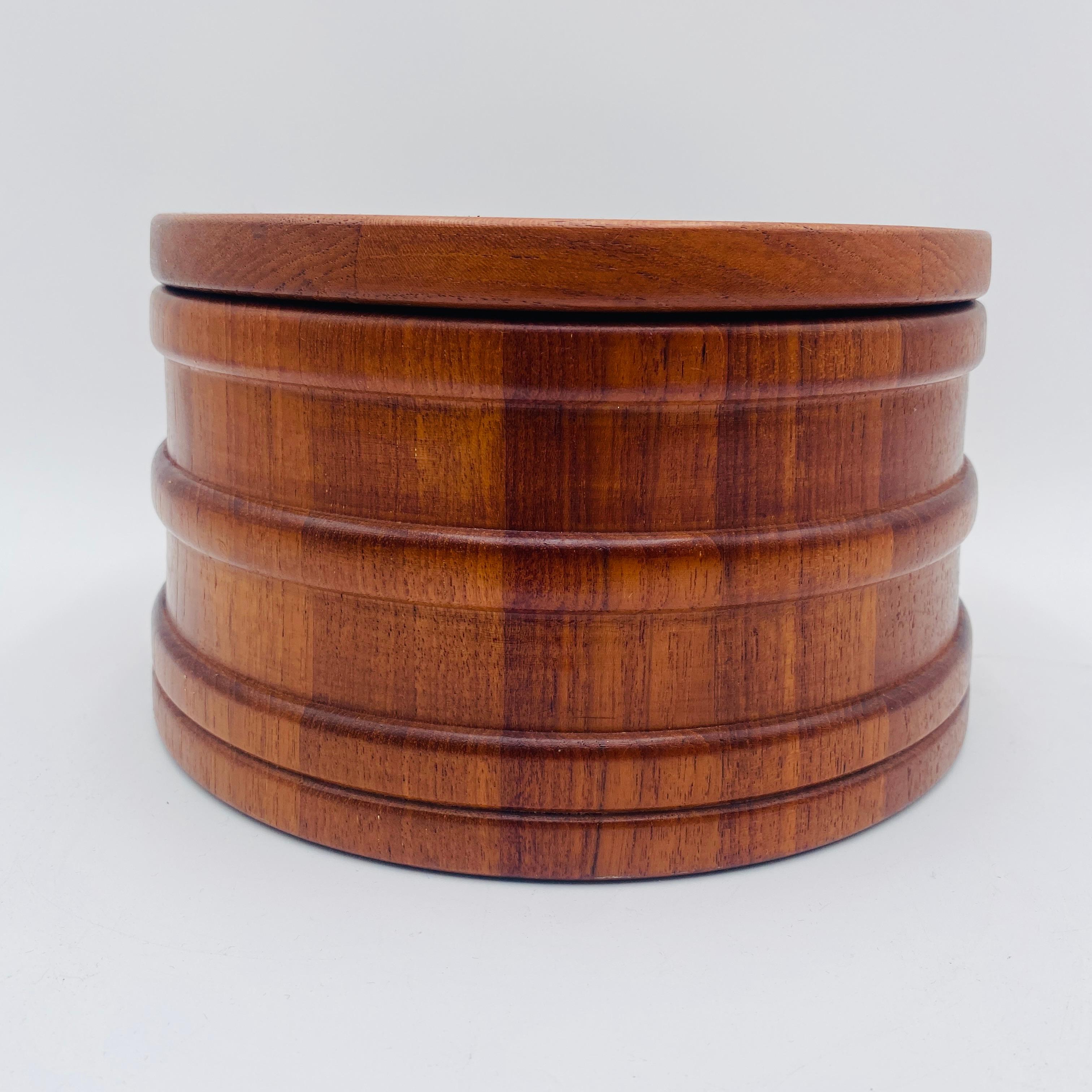 Mid Century Dansk Teak Eiskübel von Jens Quistgaard Dänemark 1960s (Dänisch) im Angebot