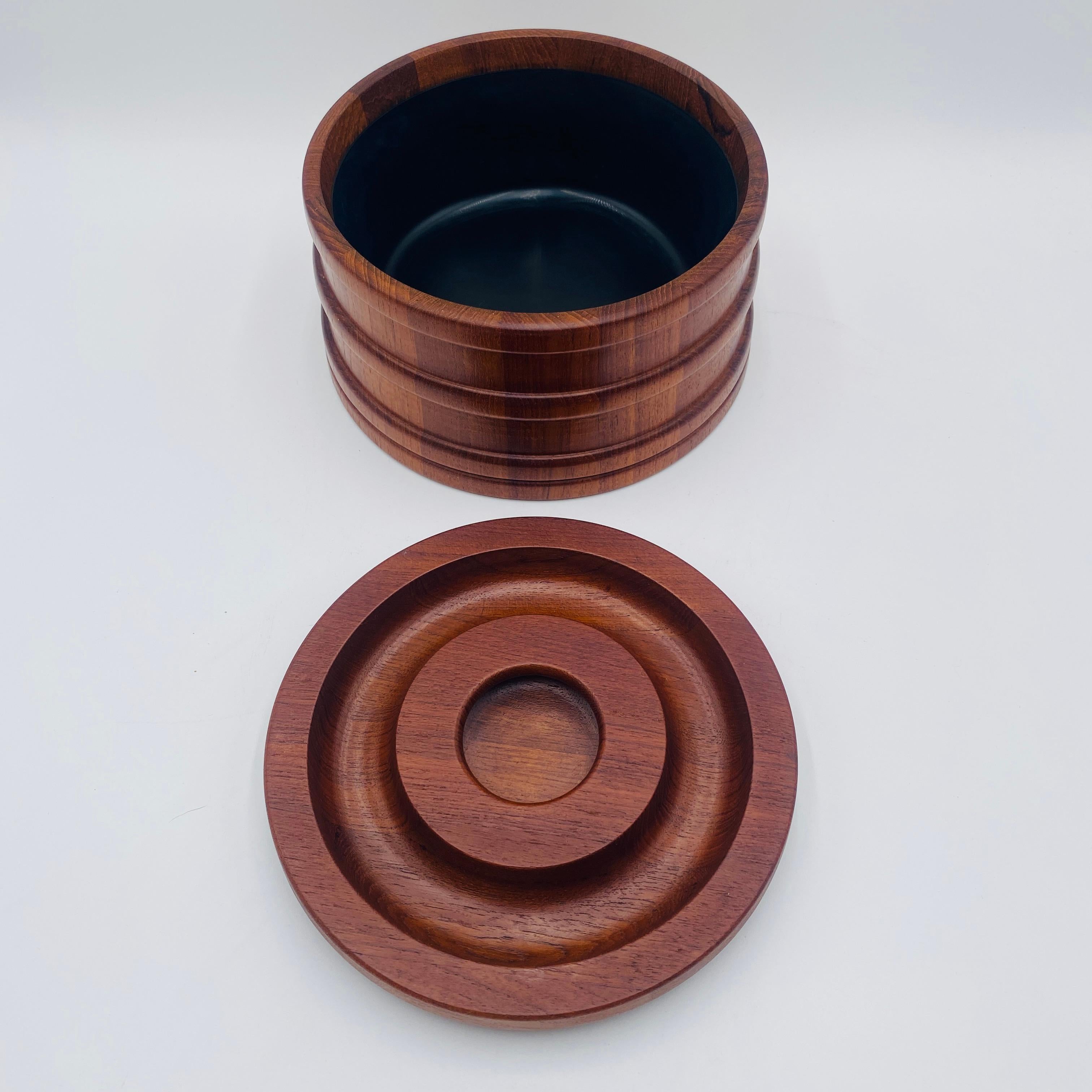 Mid Century Dansk Teak Eiskübel von Jens Quistgaard Dänemark 1960s im Zustand „Gut“ im Angebot in San Juan Capistrano, CA