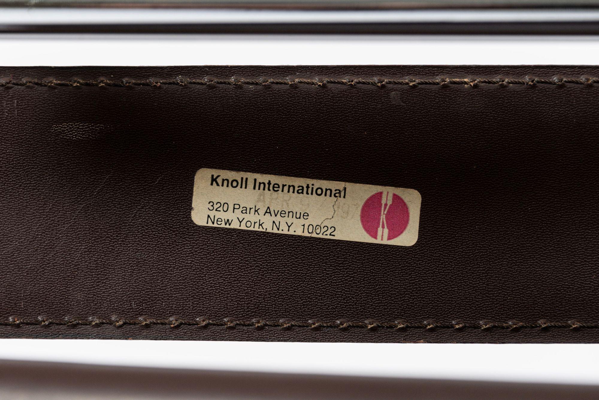 Fauteuils Wassily en cuir brun foncé du milieu du siècle par Marcel Breuer pour Knoll en vente 4