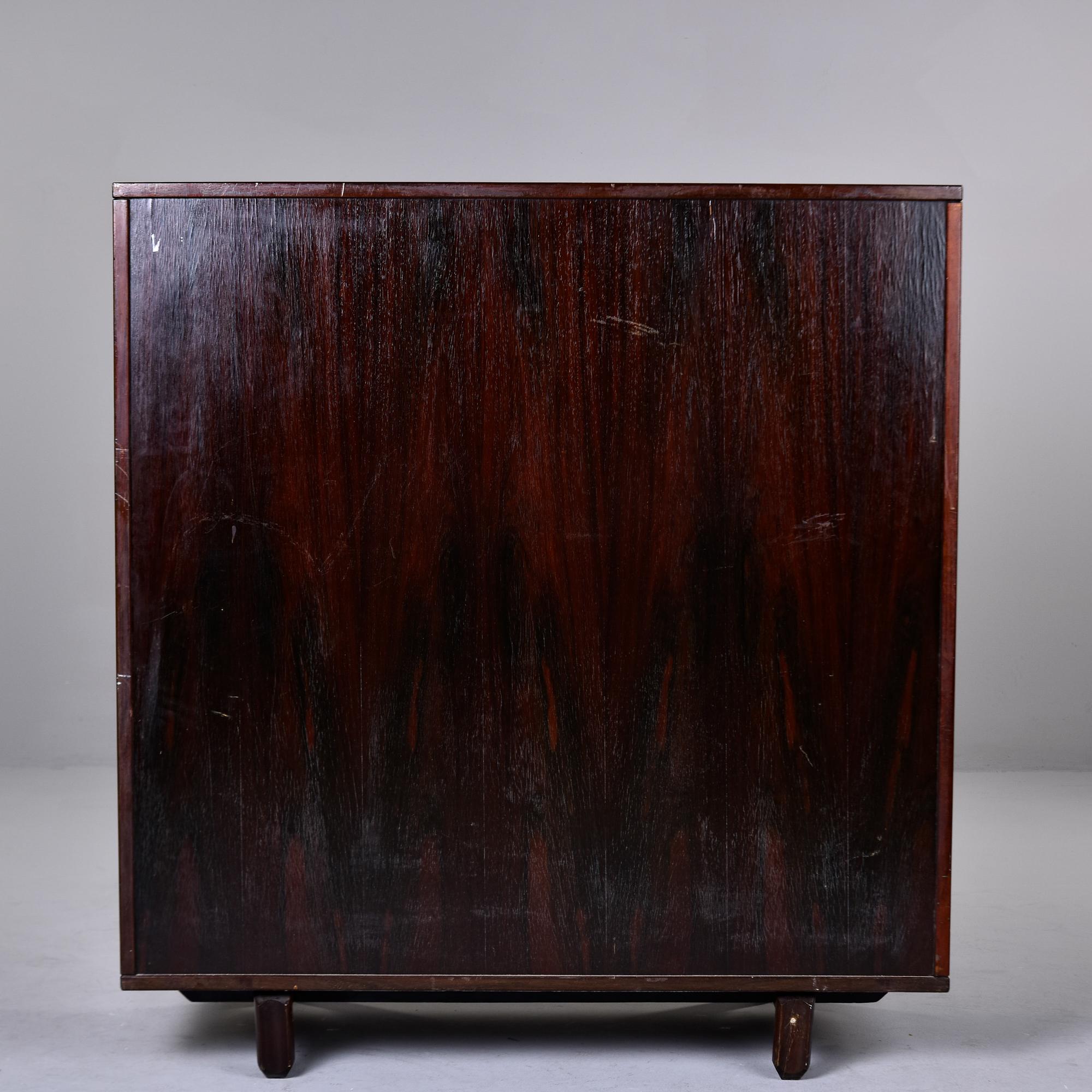 20th Century Midcentury Dark Mahogany Desk/Liquor Cabinet For Sale
