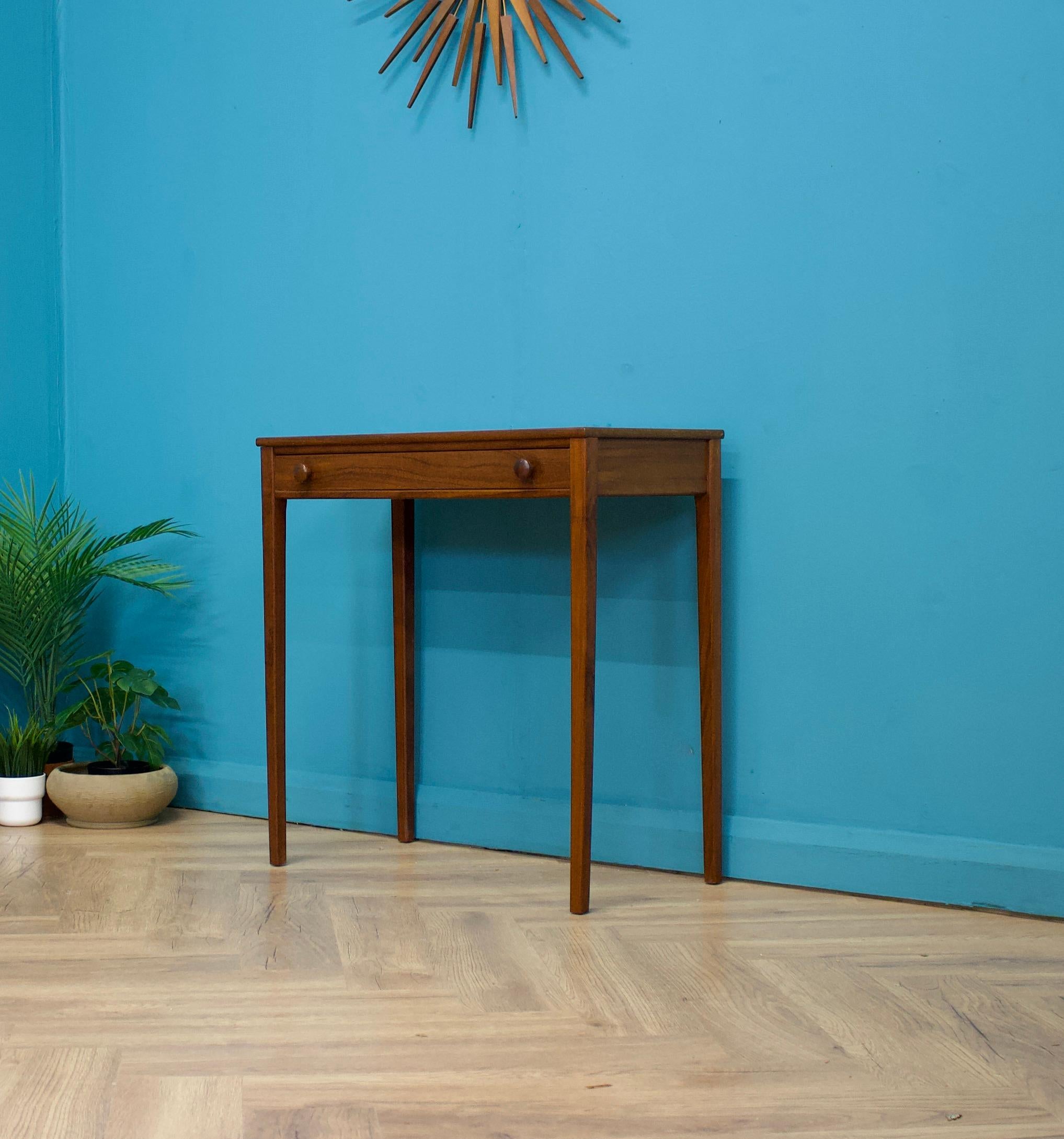 Veneer Mid-Century Dark Teak Side Table from Younger, 1960s