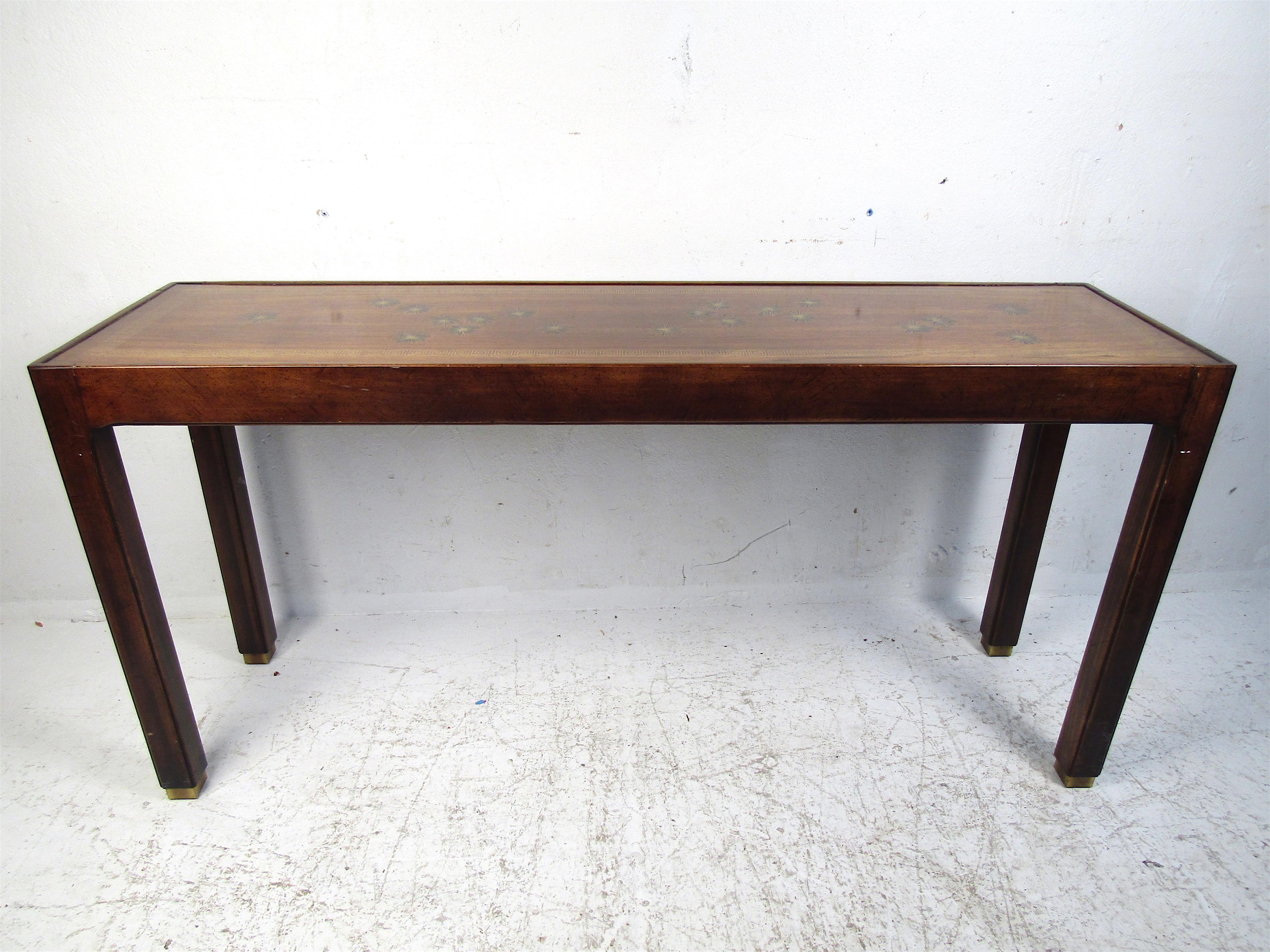 dark wood hall table