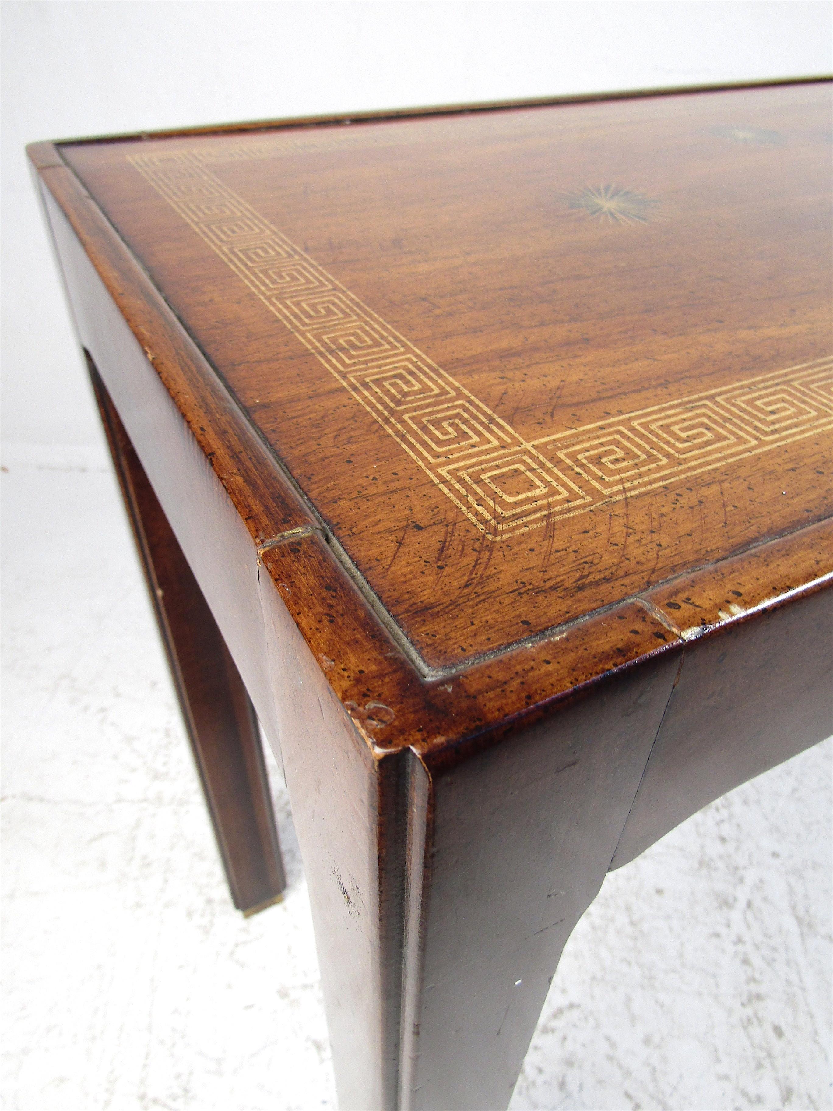 20th Century Midcentury Dark Wood Console Table