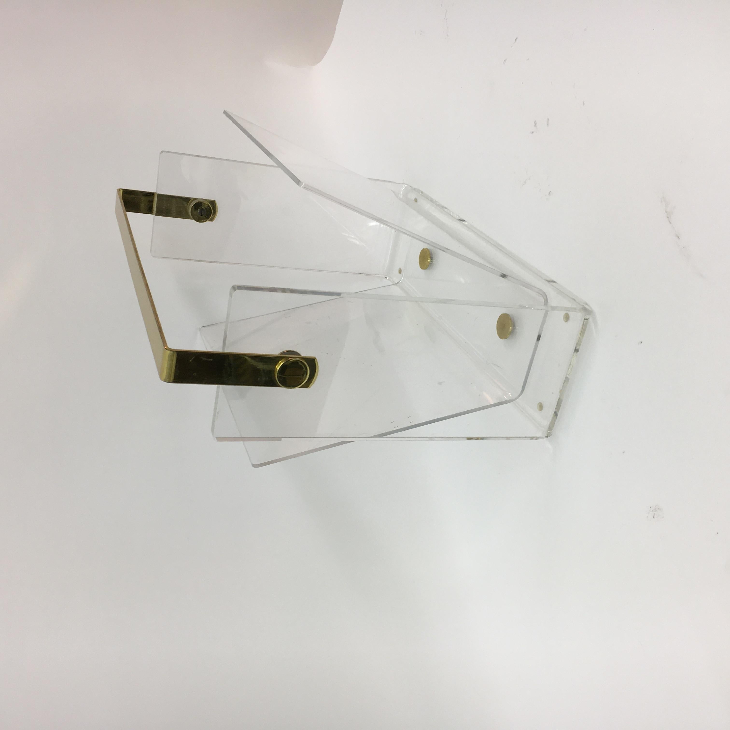 Portariviste David Lange di metà secolo, in lucite, anni '70 in vendita 7