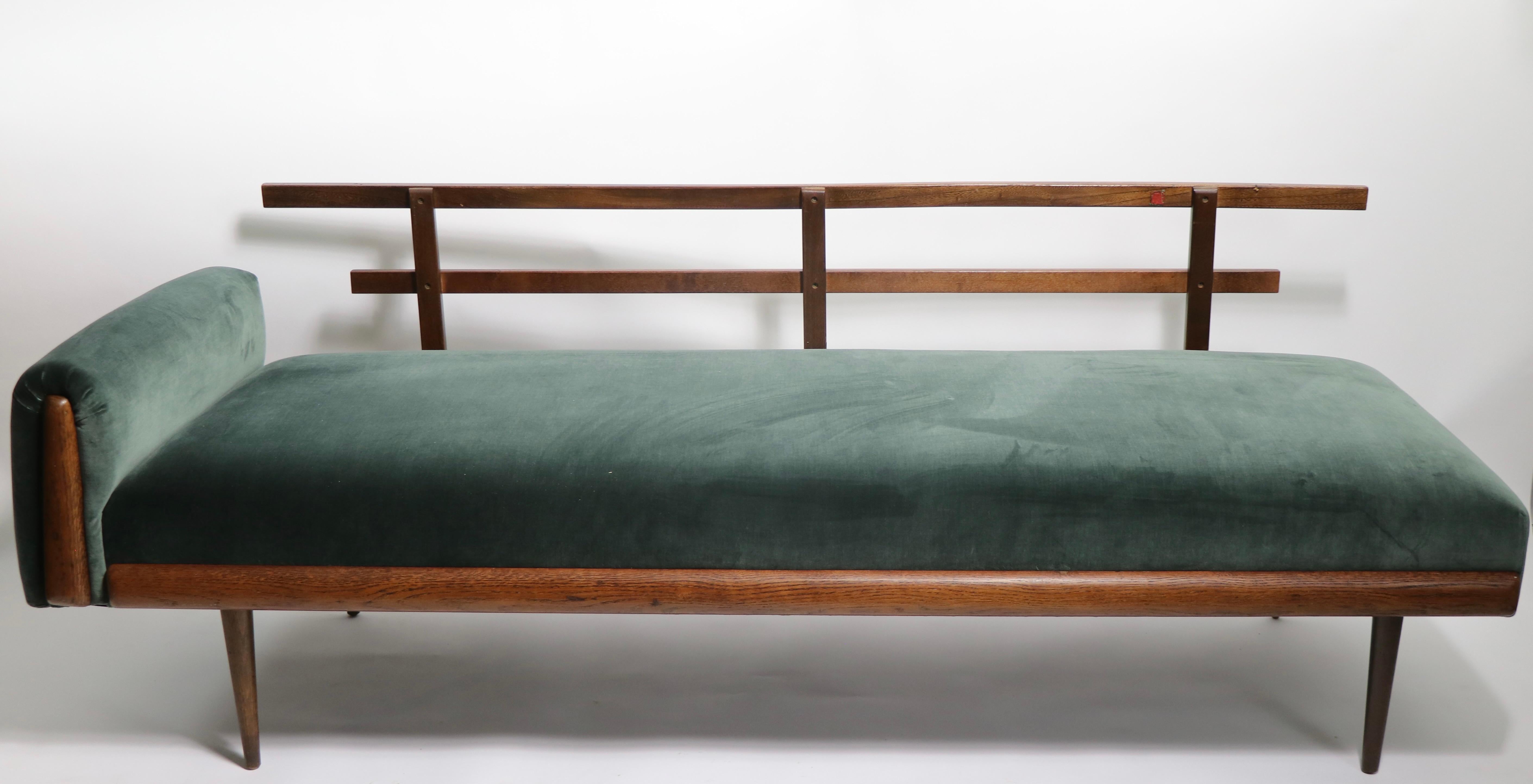 20th Century Mid-Century Daybed Newly Reupholstered