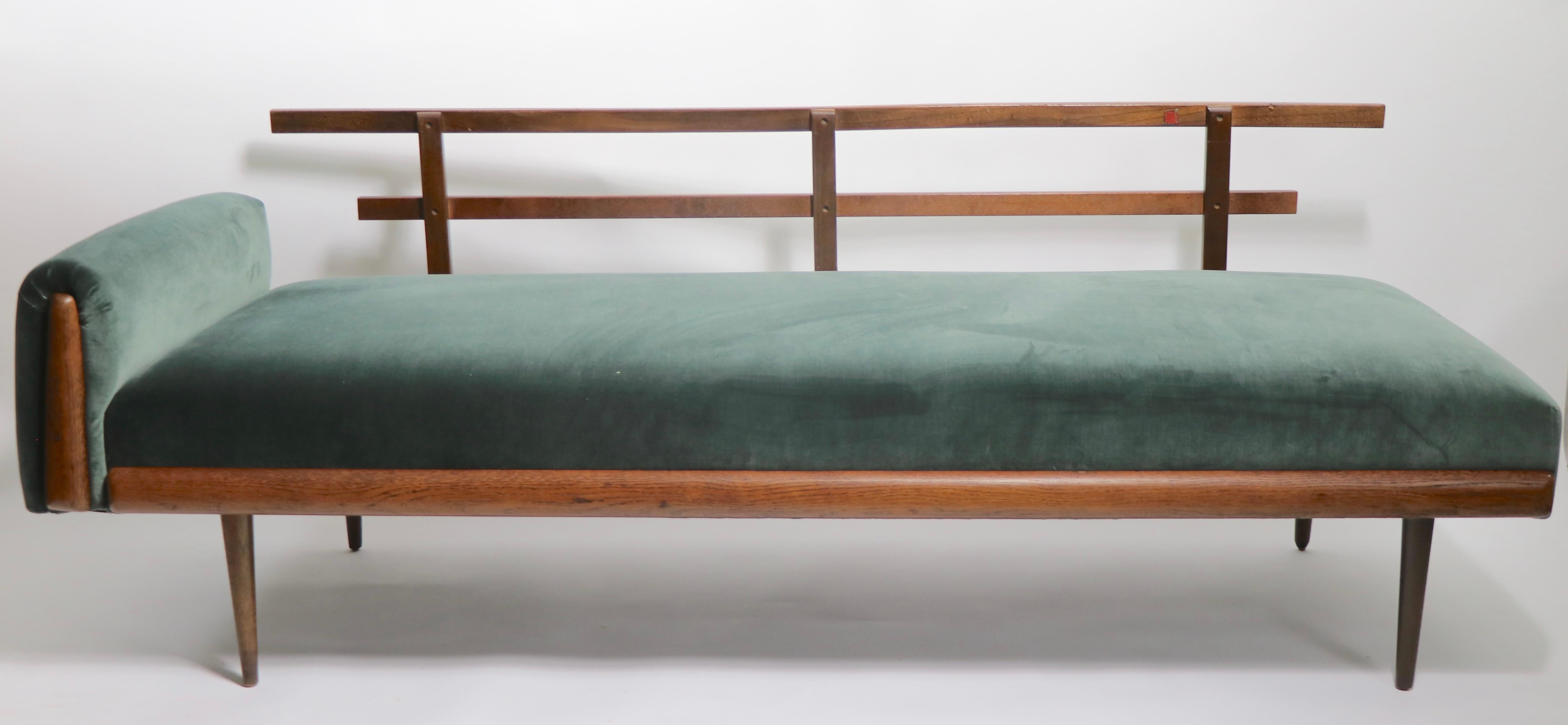 Upholstery Mid-Century Daybed Newly Reupholstered