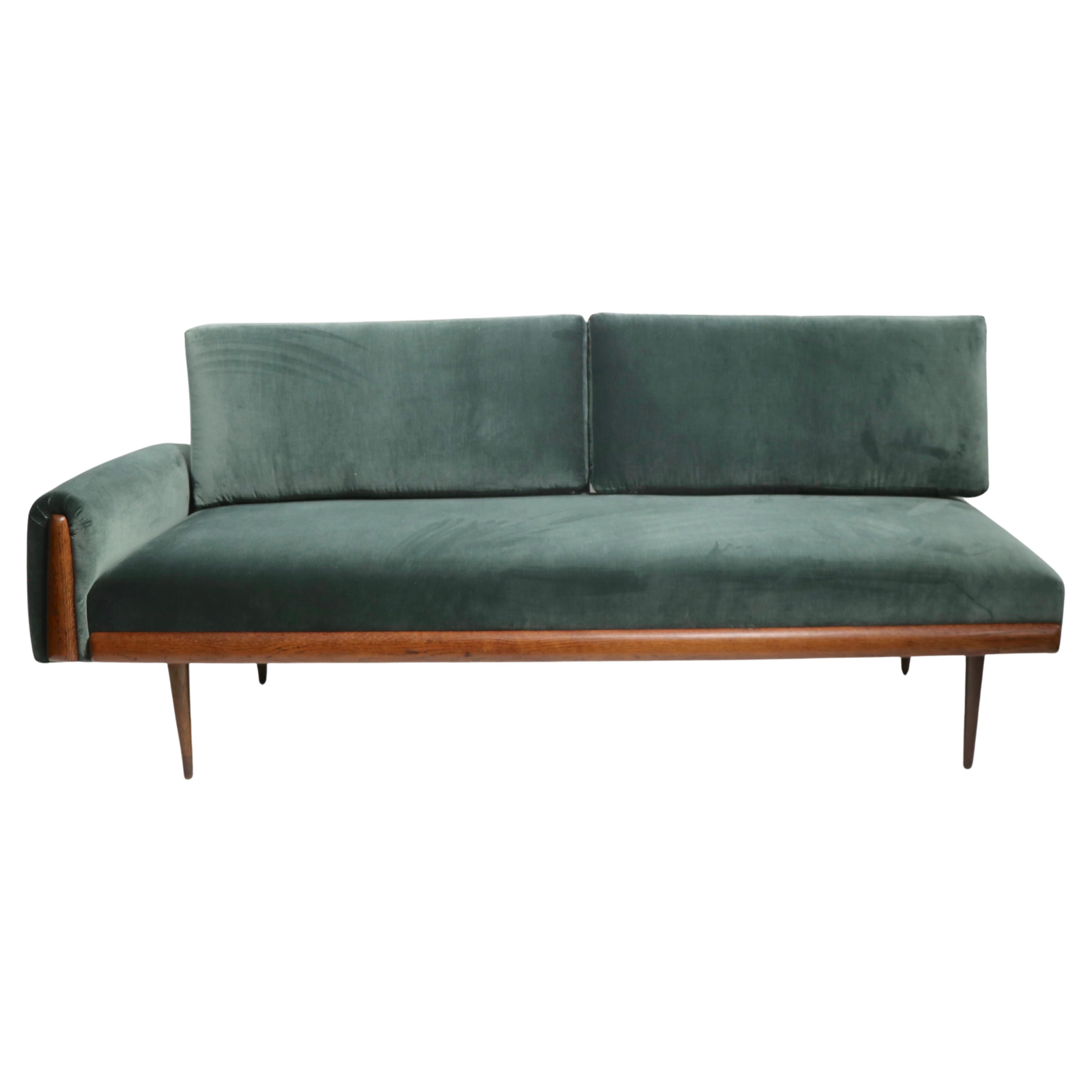Mid-Century Daybed Newly Reupholstered