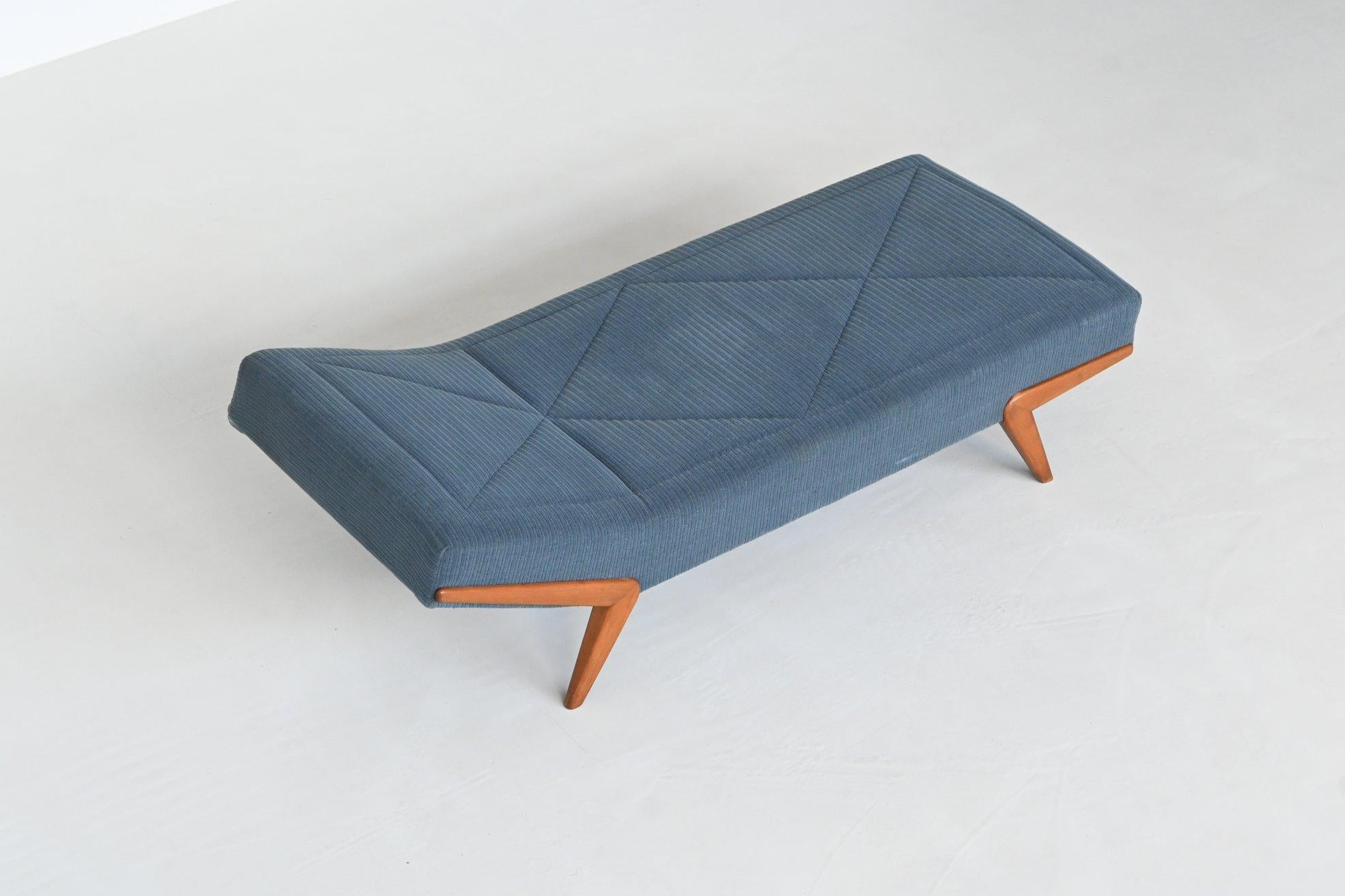 Mid-Century Modern Mid Century daybed sofa in teak and fabric Germany 1960