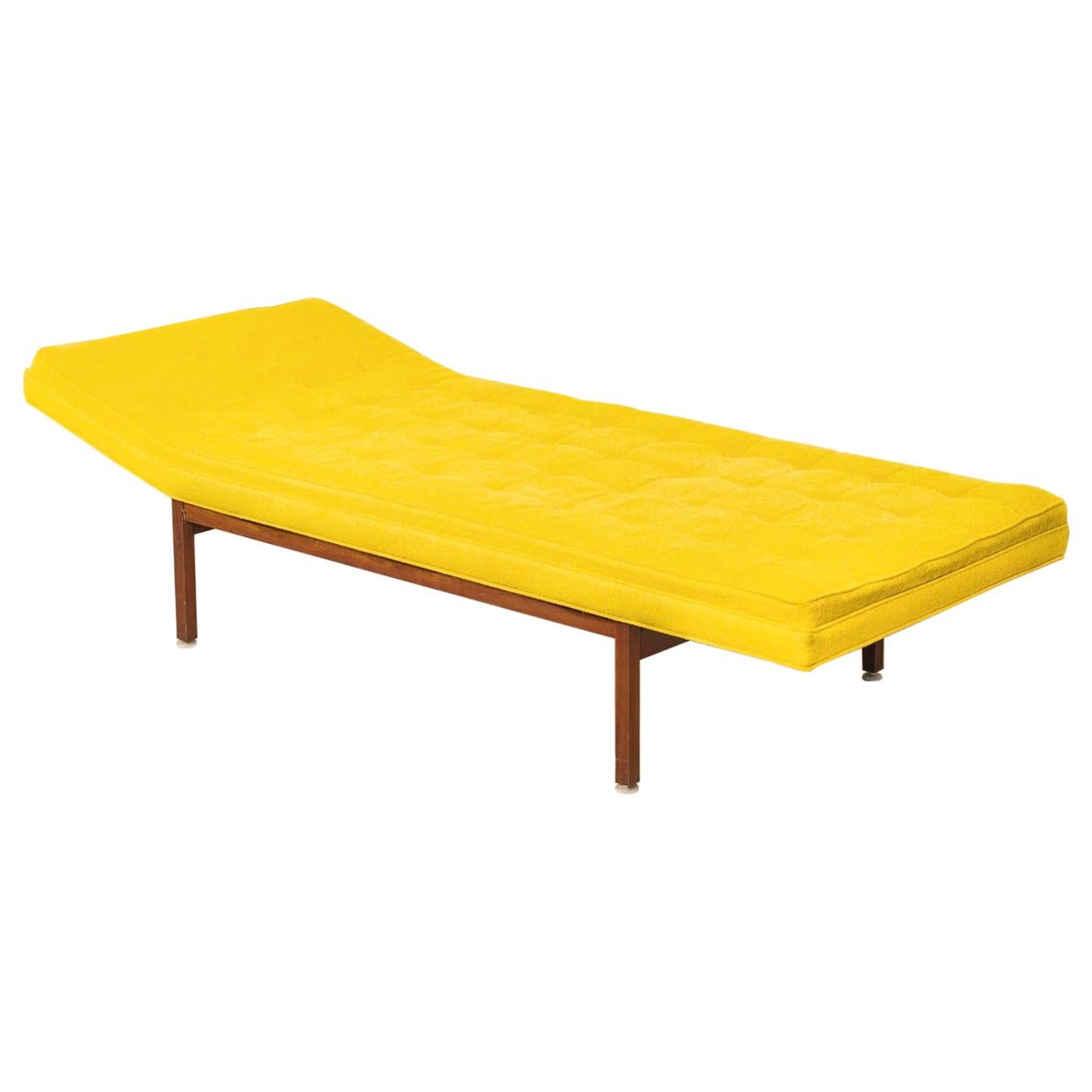 Midcentury Daybed Sofa with Yellow Knoll Fabric, 1960s For Sale