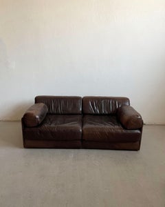 De Sede Ds-76 Modular Sofa in Brown Leather 1970s