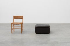 Mid-century De Sede DS‑11 Ottoman in Brown Leather, Switzerland 1960s