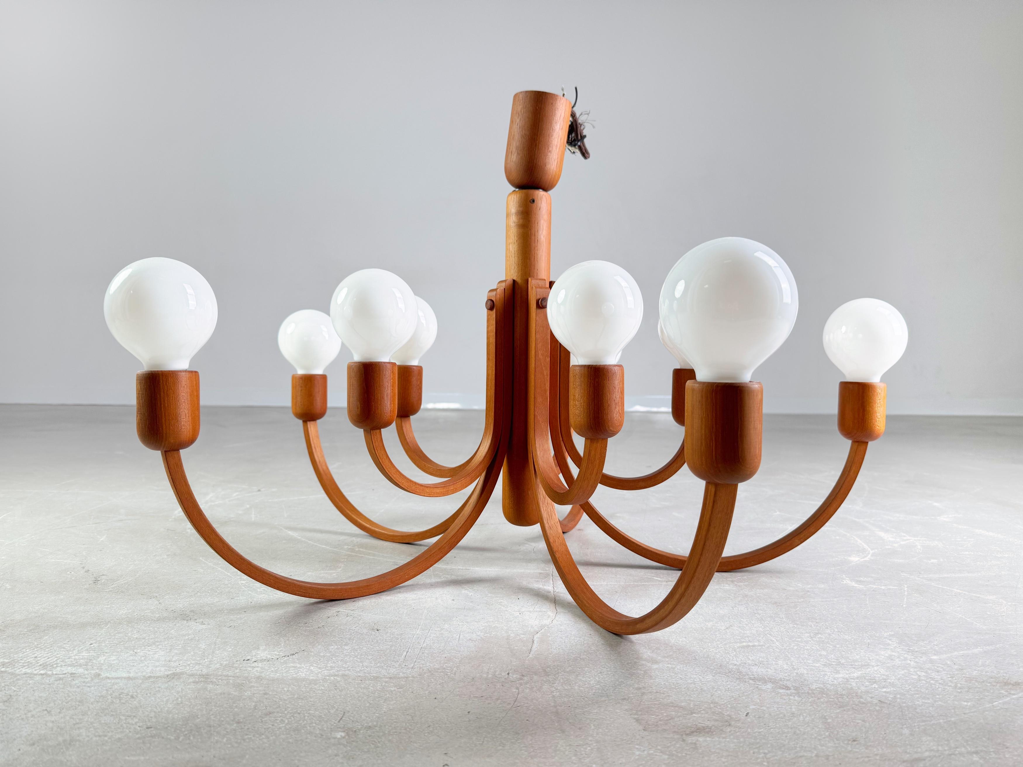 Mid Century Deckenleuchte Strahler Domus Teak Deckenlampe 4