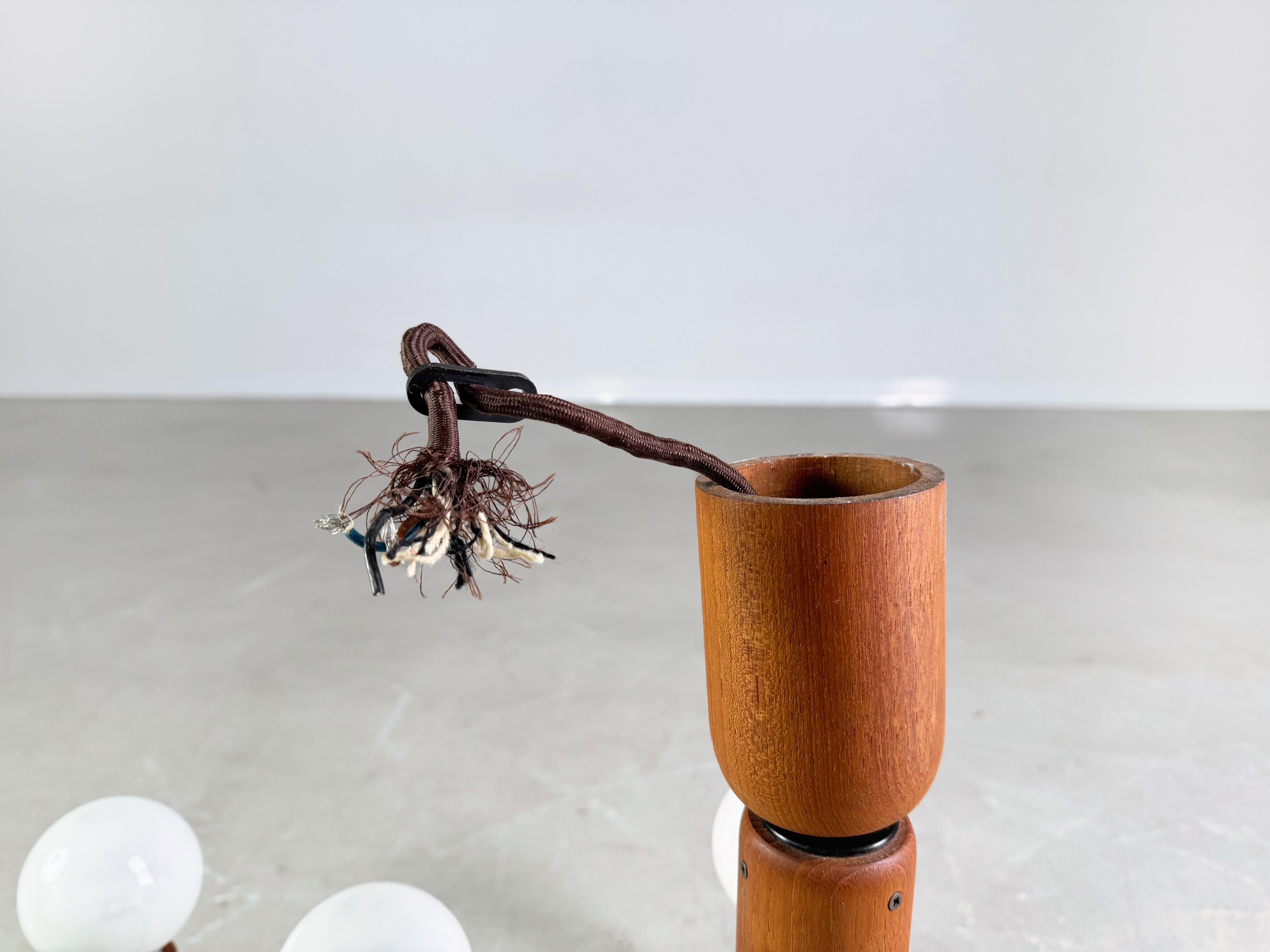 Mid Century Deckenleuchte Strahler Domus Teak Deckenlampe 1