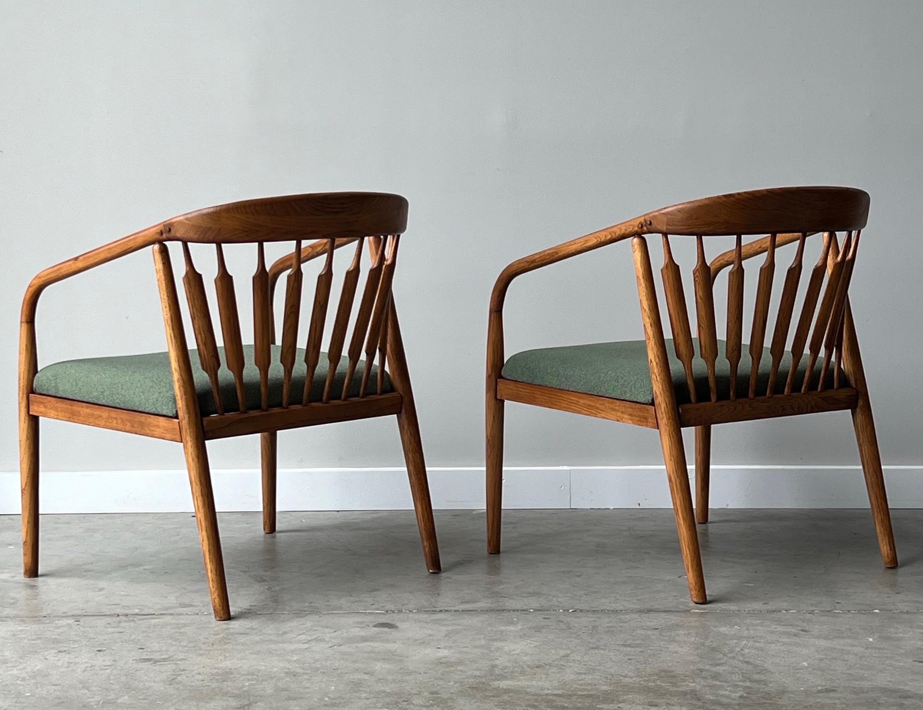 American Mid-Century ‘Declaration’ Lounge Chairs by Kipp Stewart for Drexel - a Pair