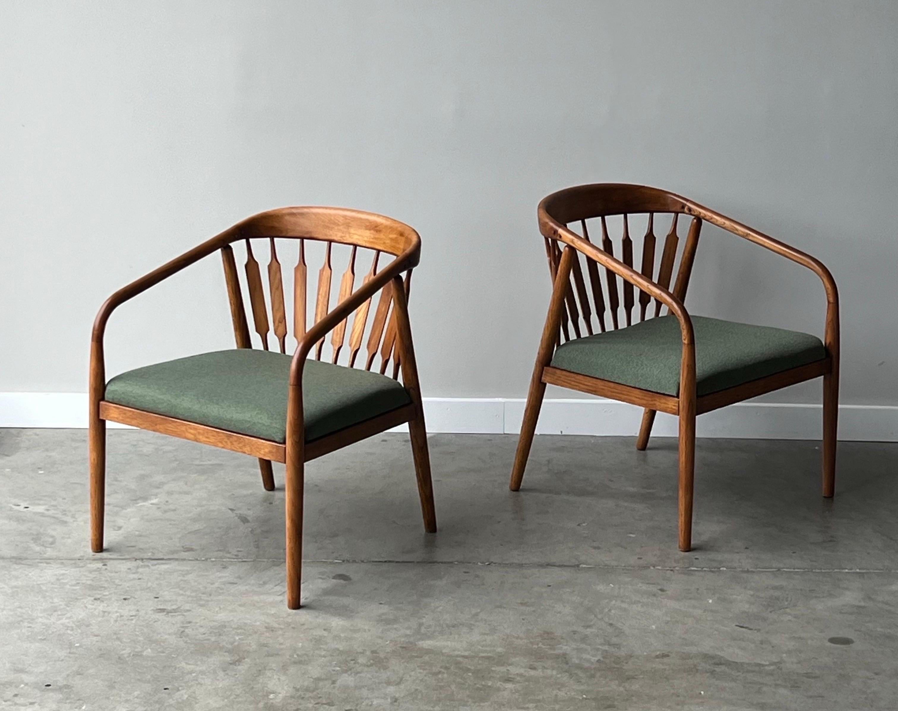 Mid-20th Century Mid-Century ‘Declaration’ Lounge Chairs by Kipp Stewart for Drexel - a Pair