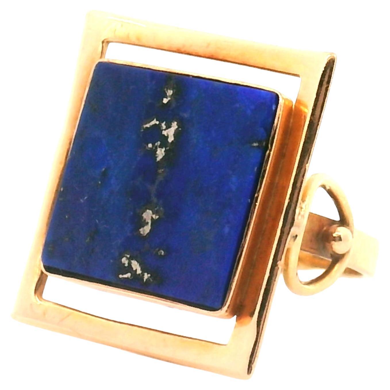Anello di Lapis Deco di metà secolo in vendita