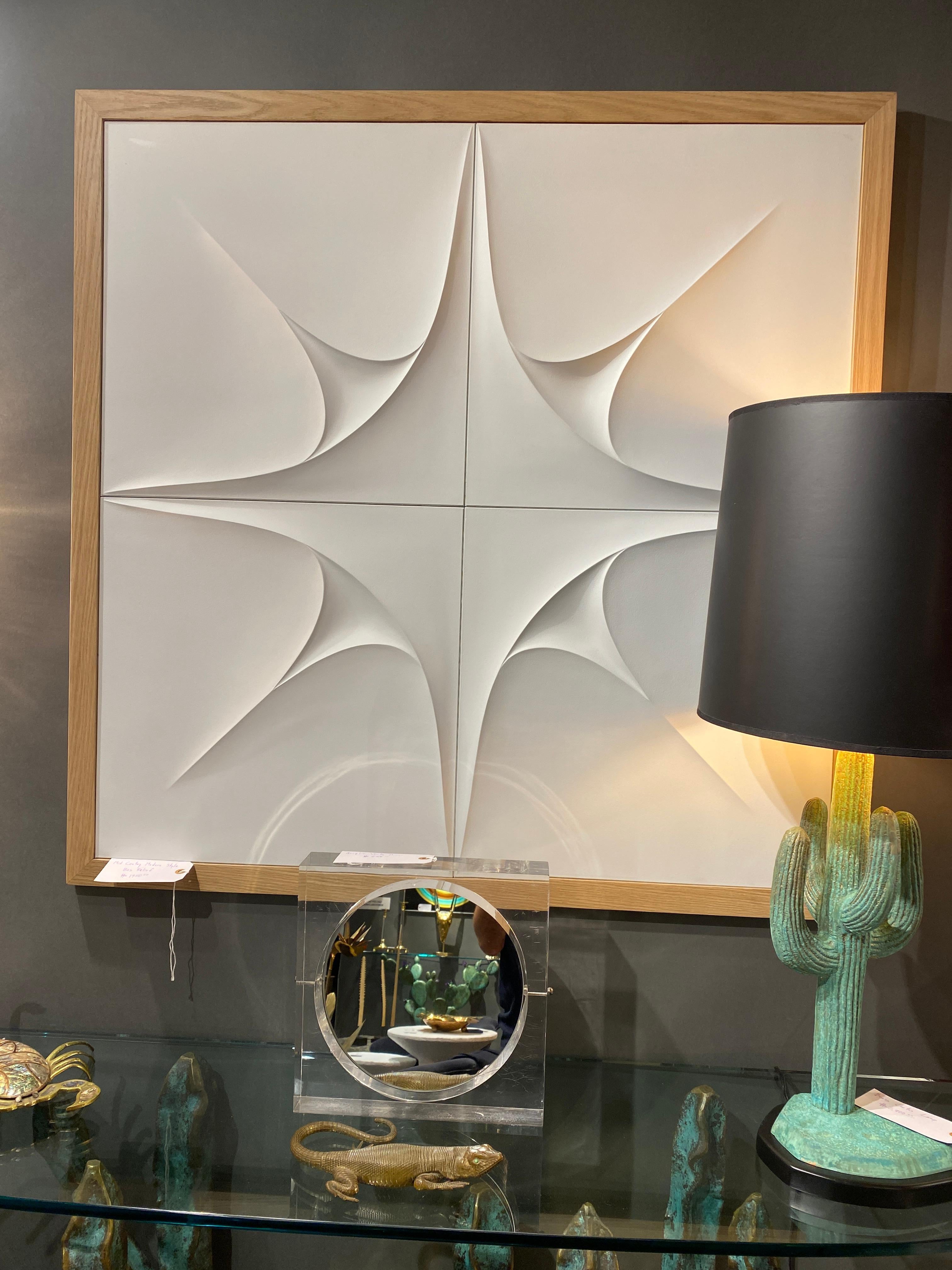 Mid Century Decorative Bas Relief Wall Sculpture 7