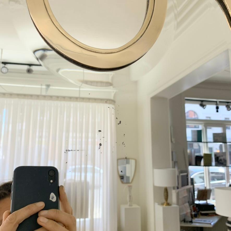 Miroir Decorative Mid-Century en laiton, circa 1960, Italie. en vente 2
