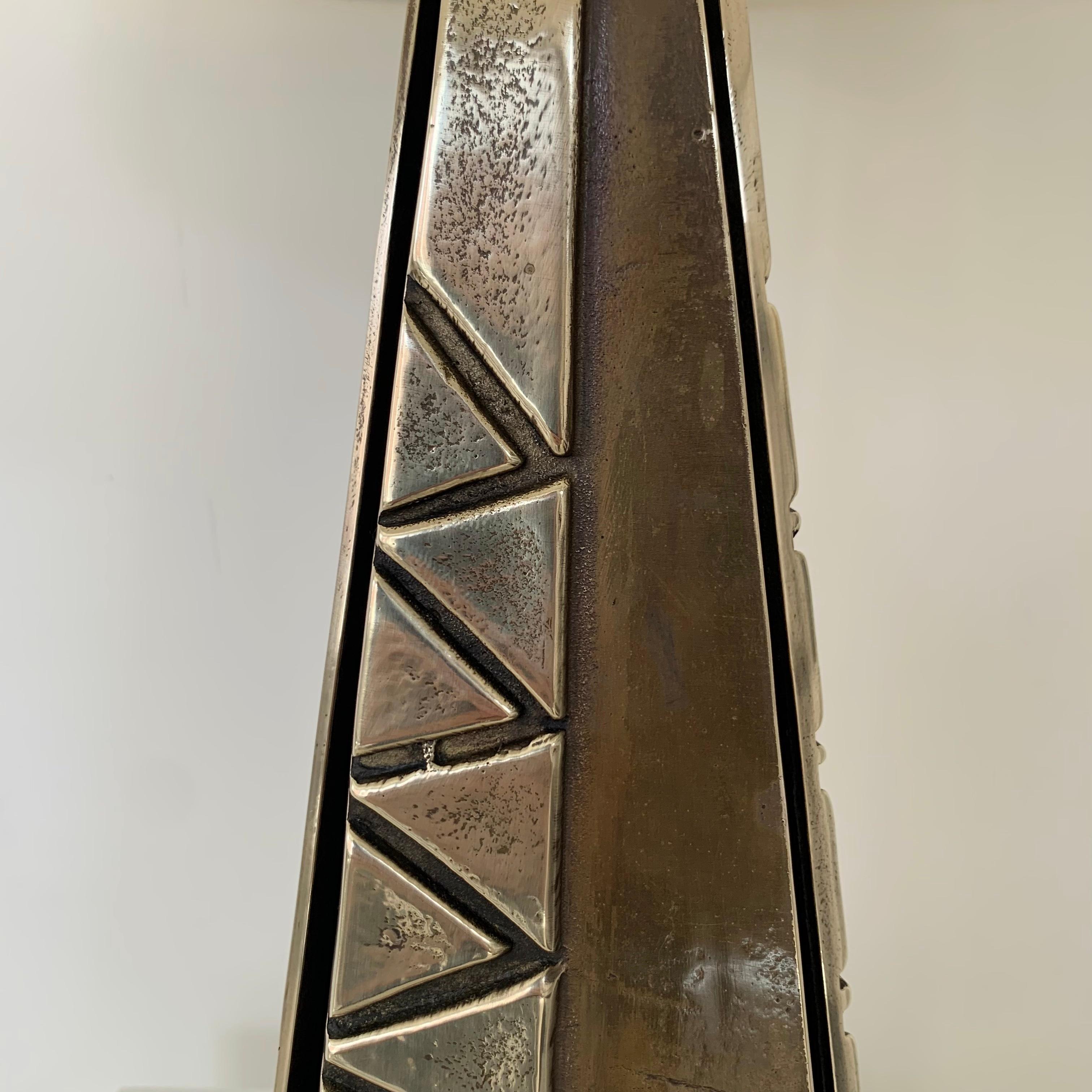 Mid-Century Decorative Bronze Table Lamp, circa 1960, Italy. For Sale 1