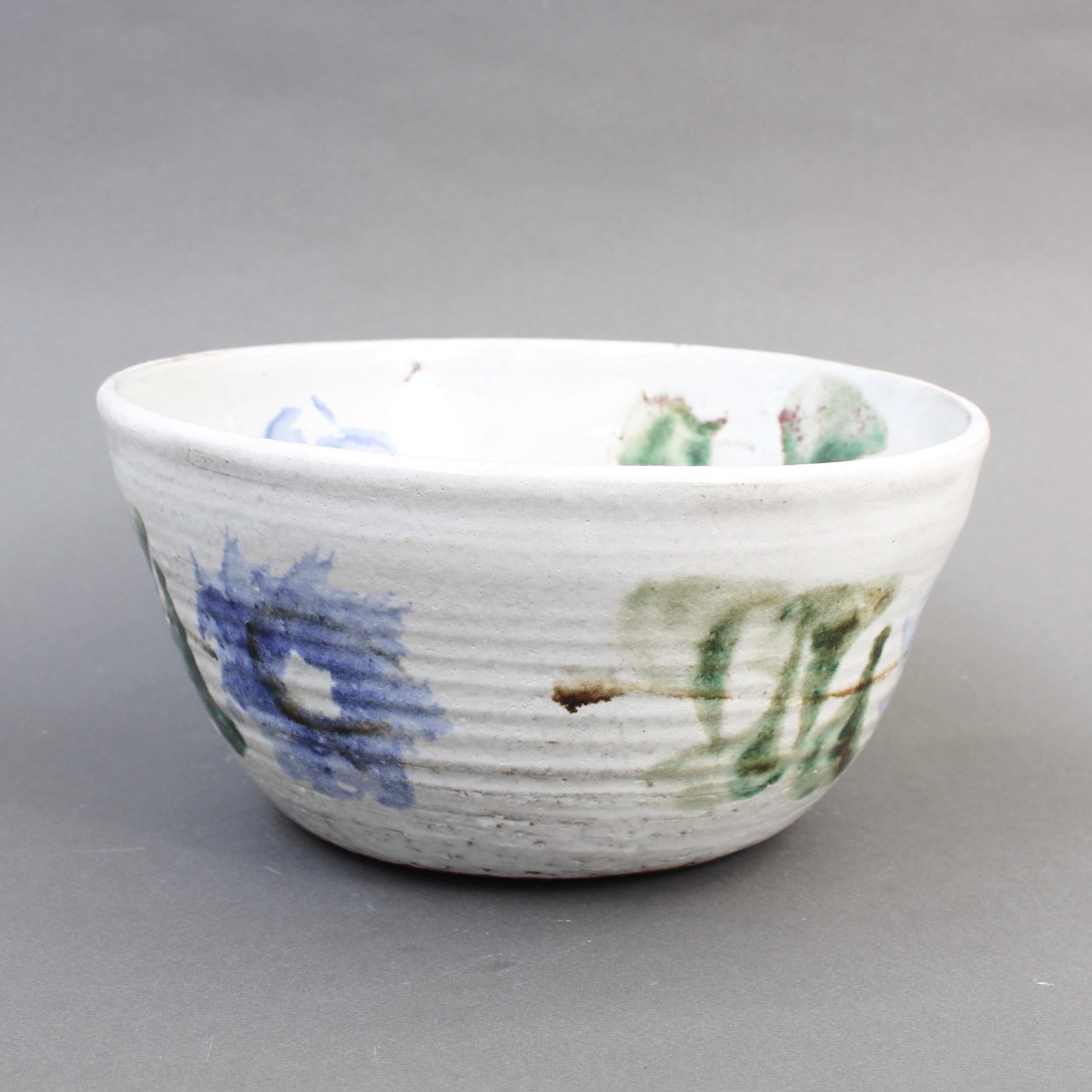 Mid-20th Century Midcentury Decorative Ceramic Bowl by Albert Thiry, circa 1960s For Sale