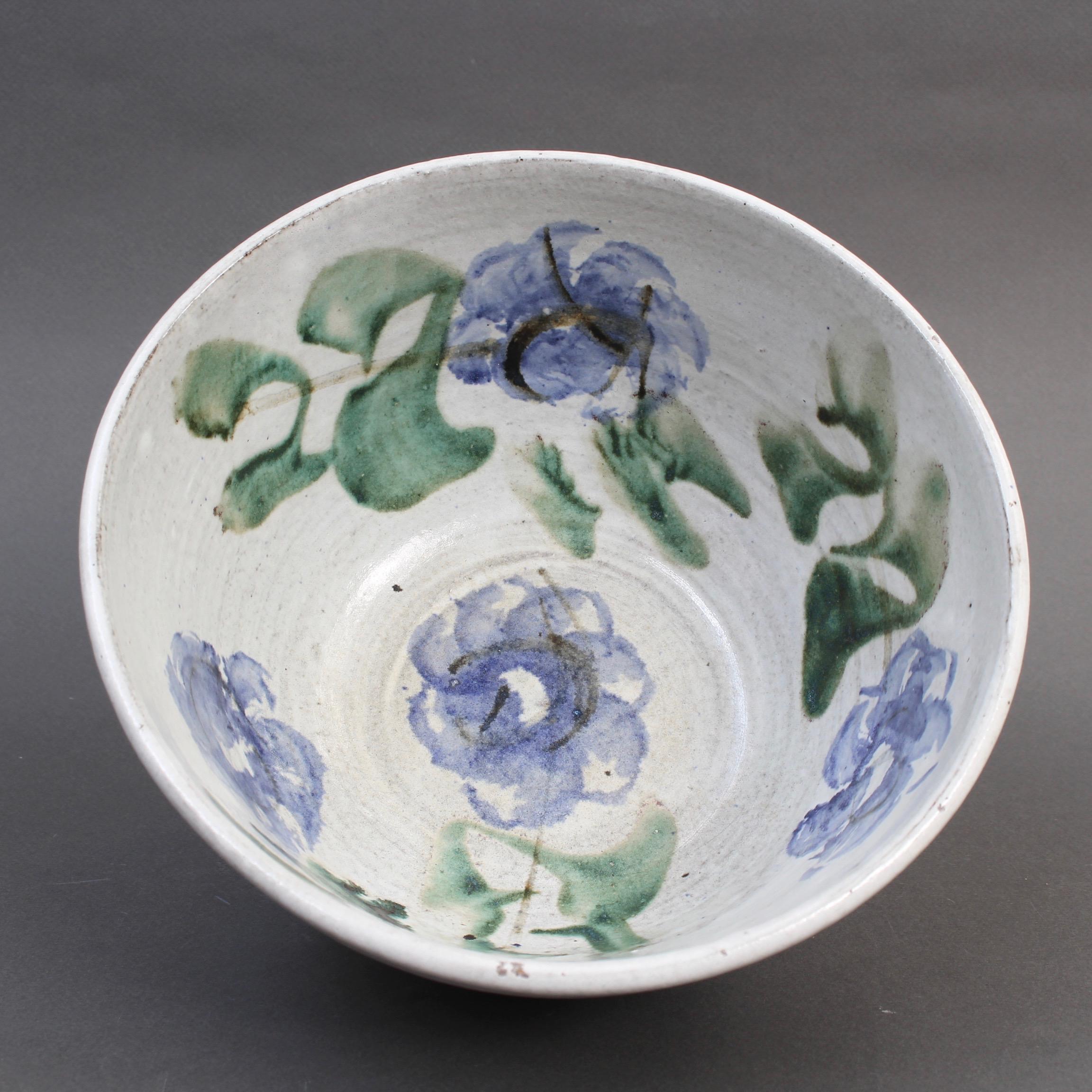 Midcentury Decorative Ceramic Bowl by Albert Thiry, circa 1960s For Sale 1